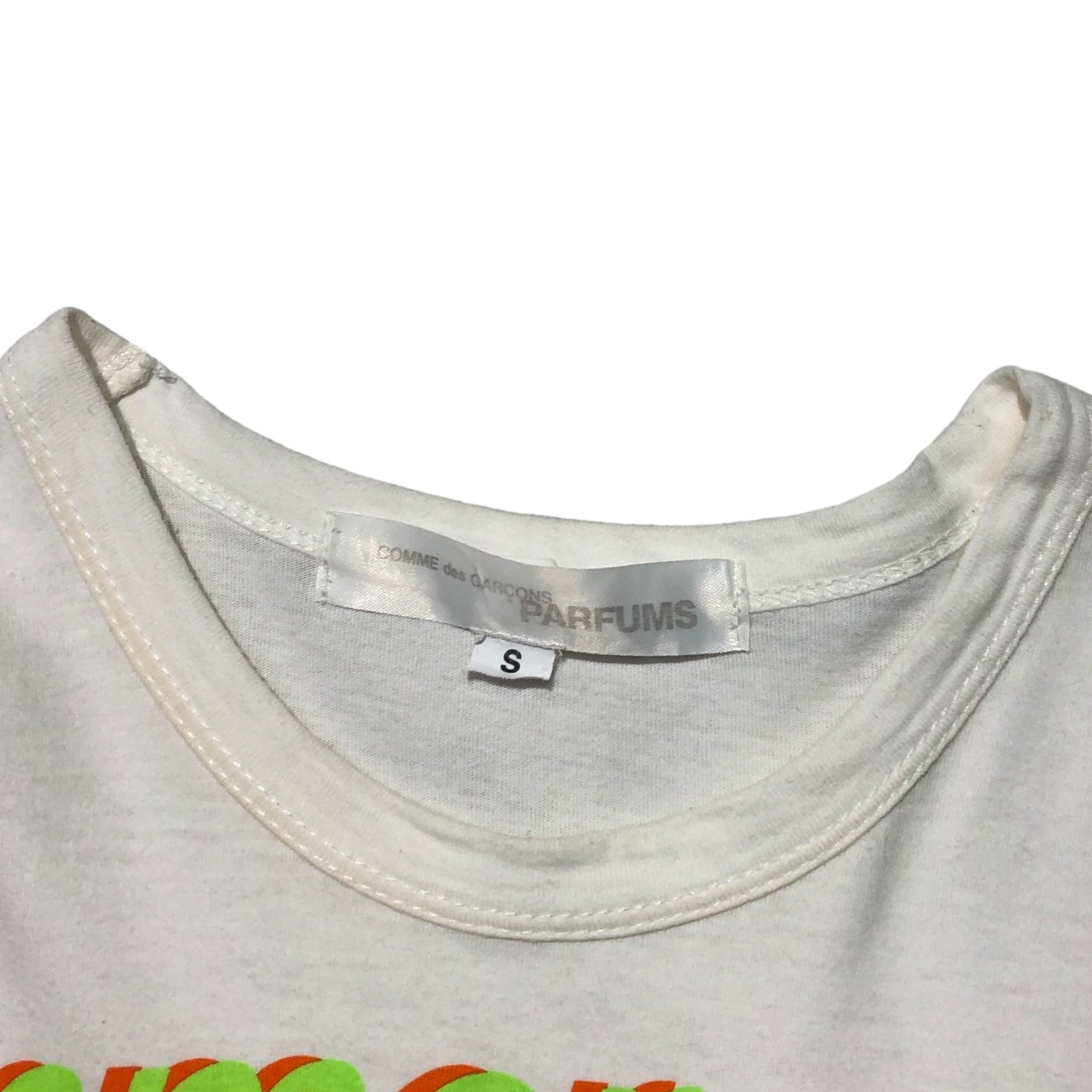 COMME des GARCONS PARFUMS(コムデギャルソンパルファム) summer afternoon logo T-shirt ロゴ Tシャツ S ホワイト