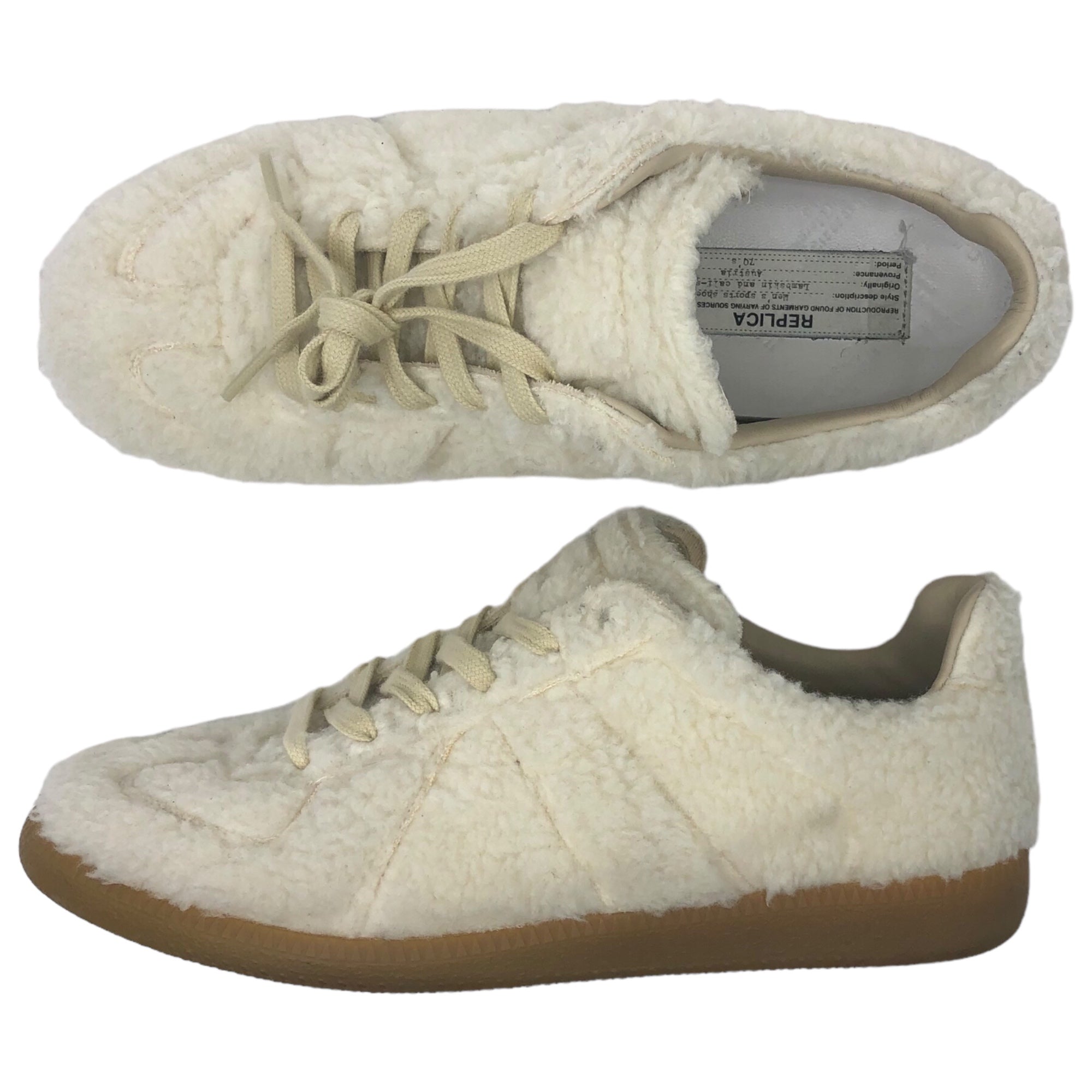 MAISON MARGIELA(メゾンマルジェラ) 21AW Replica BOA GERMAN TRAINER レプリカ ボア ジャーマントレーナー S57WS0410P4355 41(26.5cm程度) ホワイト ローカット スニーカー