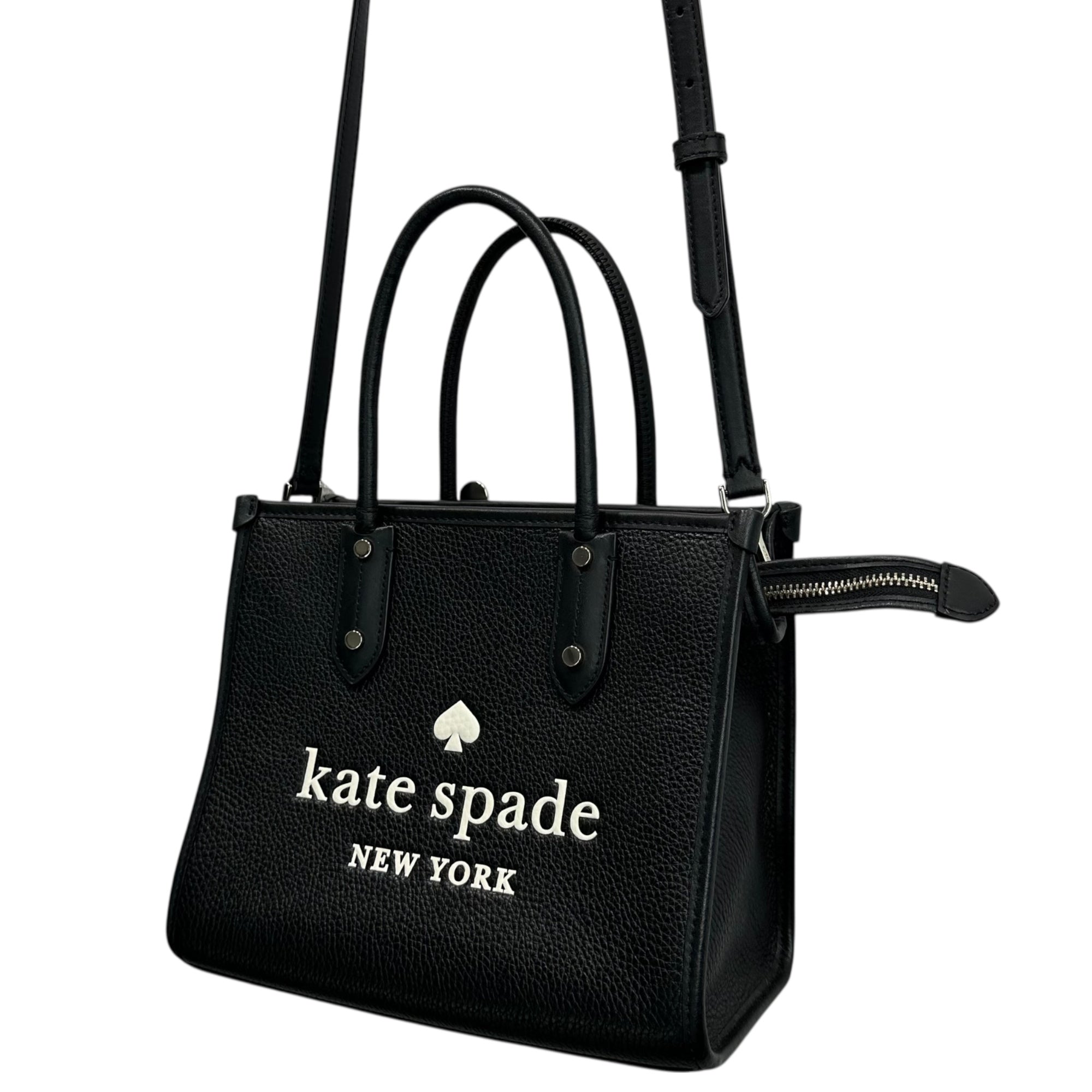 kate spade(ケイトスペード) Crossbody 2-Way Shoulder Bag 斜め掛け 2WAY　ショルダー バッグ ブラック×ホワイト