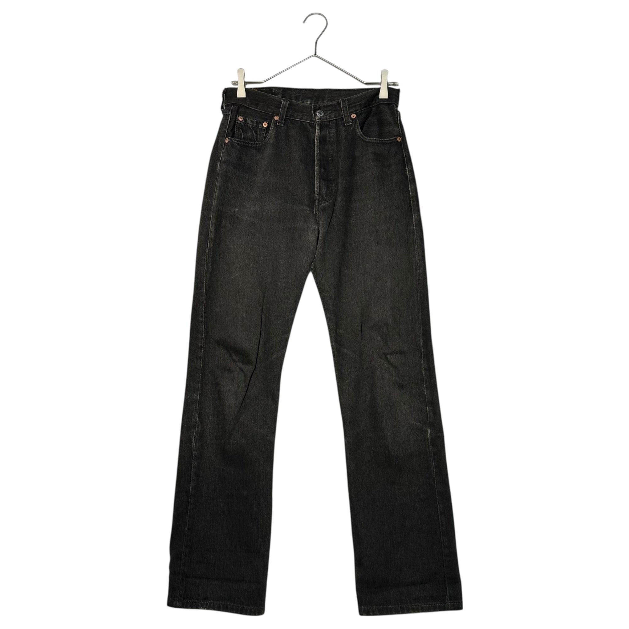Levi's(リーバイス) 90's 501 USA made Post-dyed Black Denim Pants 後染め ブラック デニム パンツ W29 L34 ブラック 90年代 USA製 裏ボタン524 ヴィンテージ