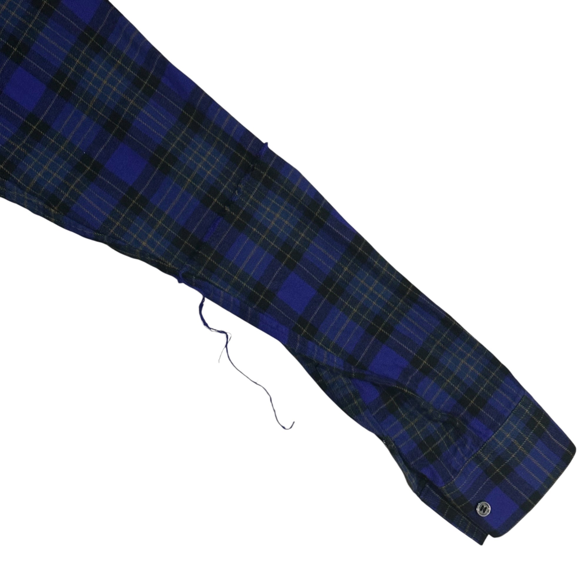 UNDERCOVERISM(アンダーカバイズム) 2022SS Cotton Check Puckering Long Shirt コットン CK 後パッカリング ロング シャツ UI2B4402 3 パープル