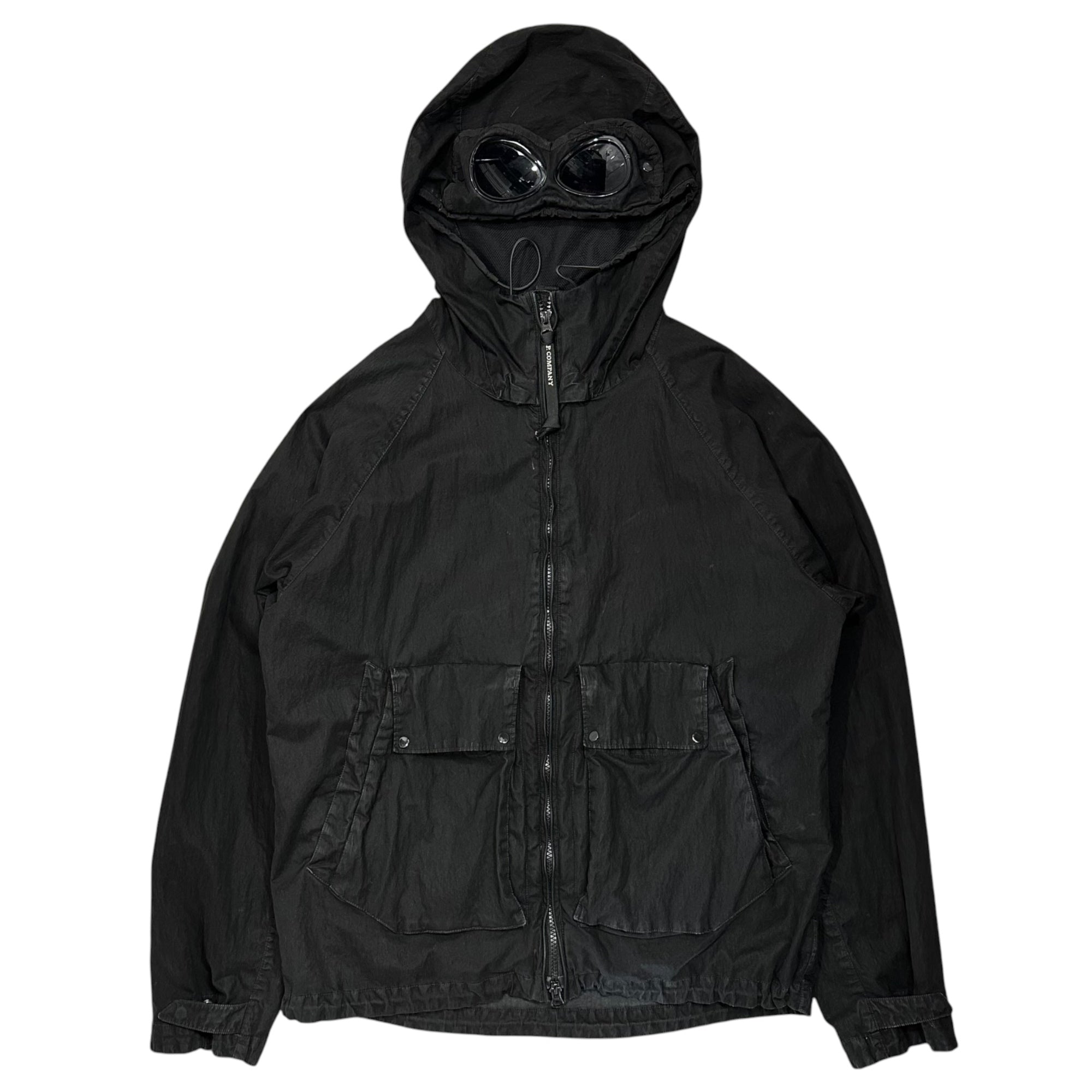 C.P.COMPANY(シーピーカンパニー) 2022SS 50 FILI GUM GOGGLE JACKET ガーメントダイ ゴーグル ジャケット 12CMOW209A 48 ブラック