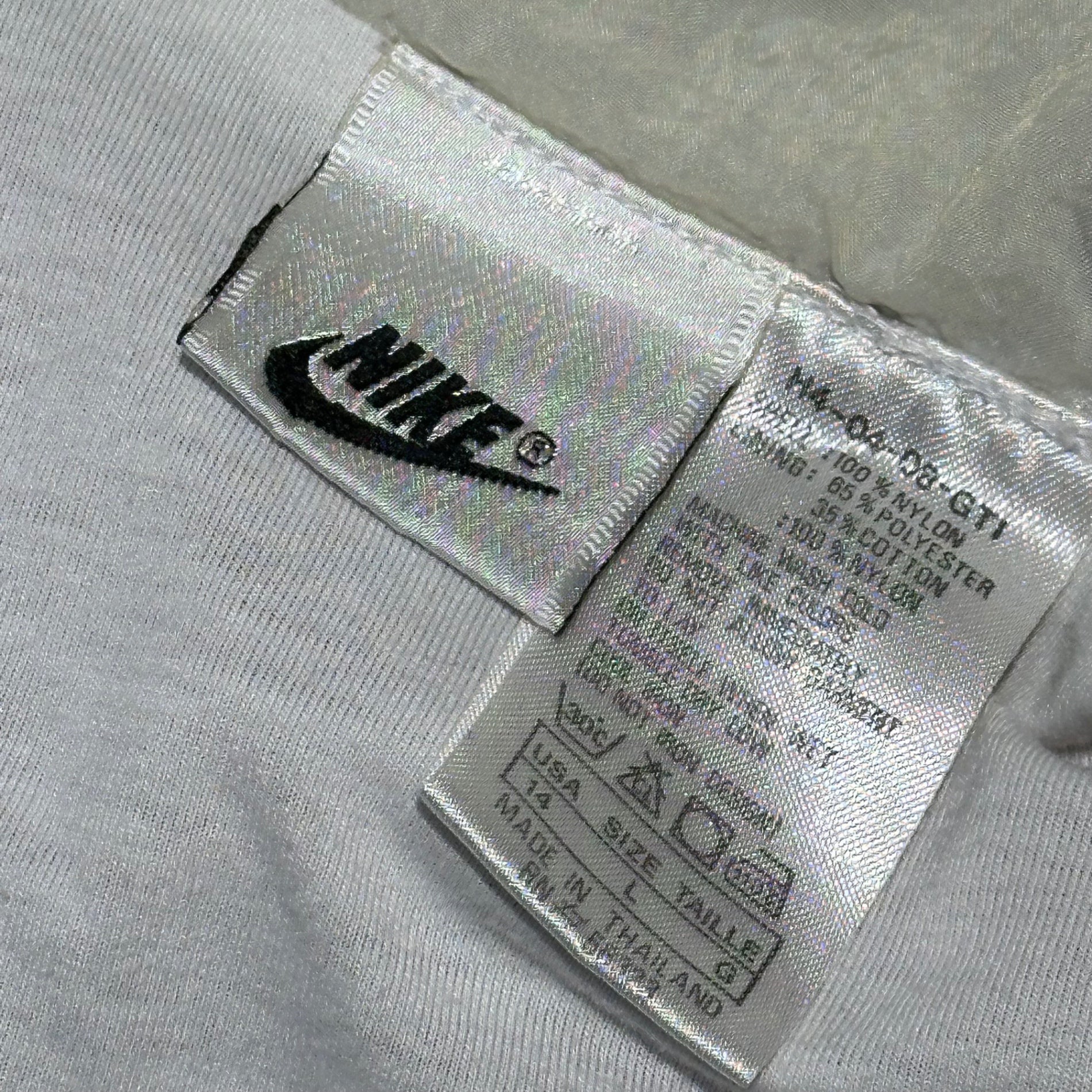 NIKE(ナイキ) 90's Old Zip-Up Blouson 90年代 オールド ジップアップ ブルゾン H4-04-06-GTI L ブラック×ワインレッド×ホワイト