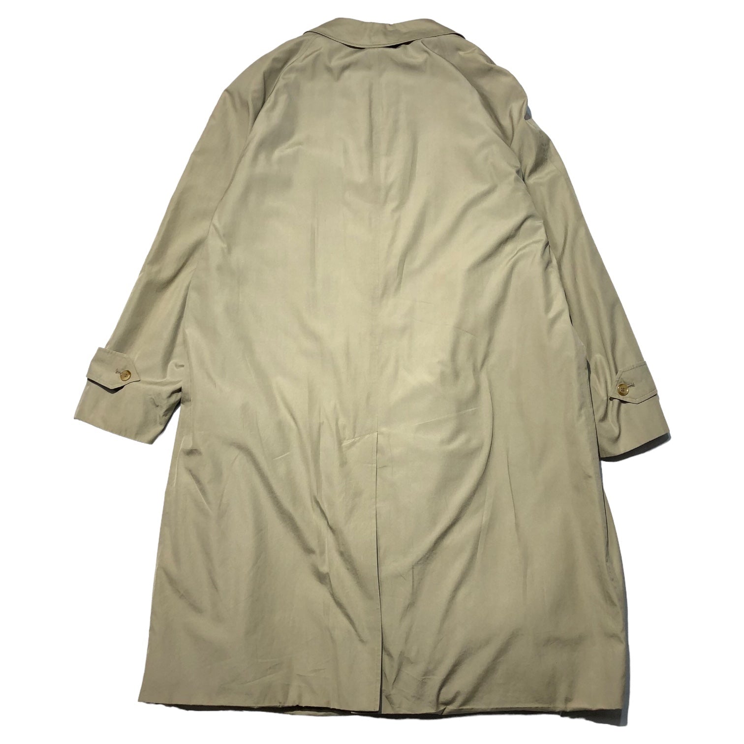 Burberrys(バーバリーズ) 80's ~ 90's 'MARUZEN 80 ANNIVERSARY” Stainless steel collar coat with Nova check liner ノバチェック ライナー付き トレンチコート S5(M程度) ベージュ 80年代～90年代 ヴィンテージ