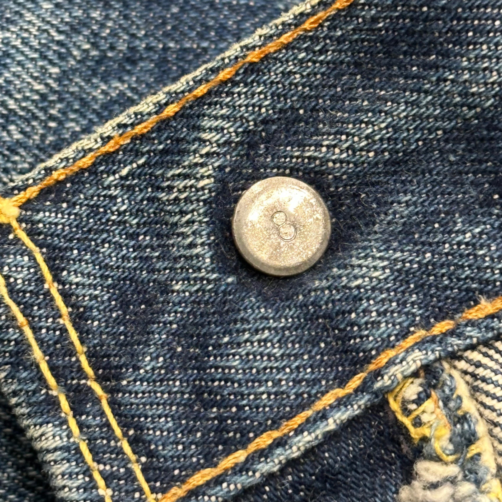 Levi's(リーバイス) 1969〜1971’s 501 BIG E Denim Pants ヴィンテージ デニム パンツ 実寸約W33 インディゴ 60's～70’s 60年代~70年代 裏ボタン8 66前期 過渡期