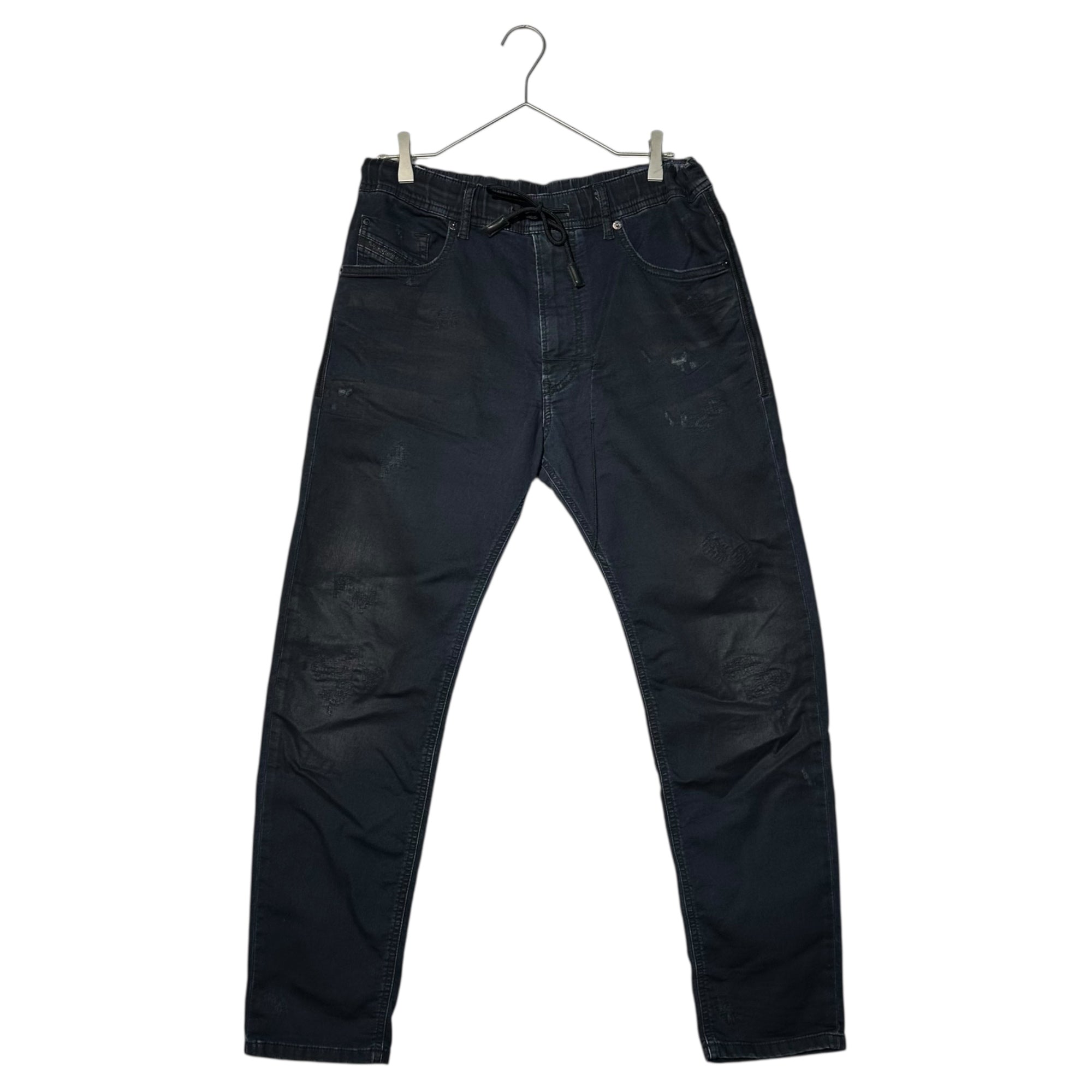 DIESEL(ディーゼル) NARROT-NE JOGG JEANS  ダメージ加工 ジョグ ジーンズ デニム パンツ W30 ブラック ストレッチ ダメージ加工