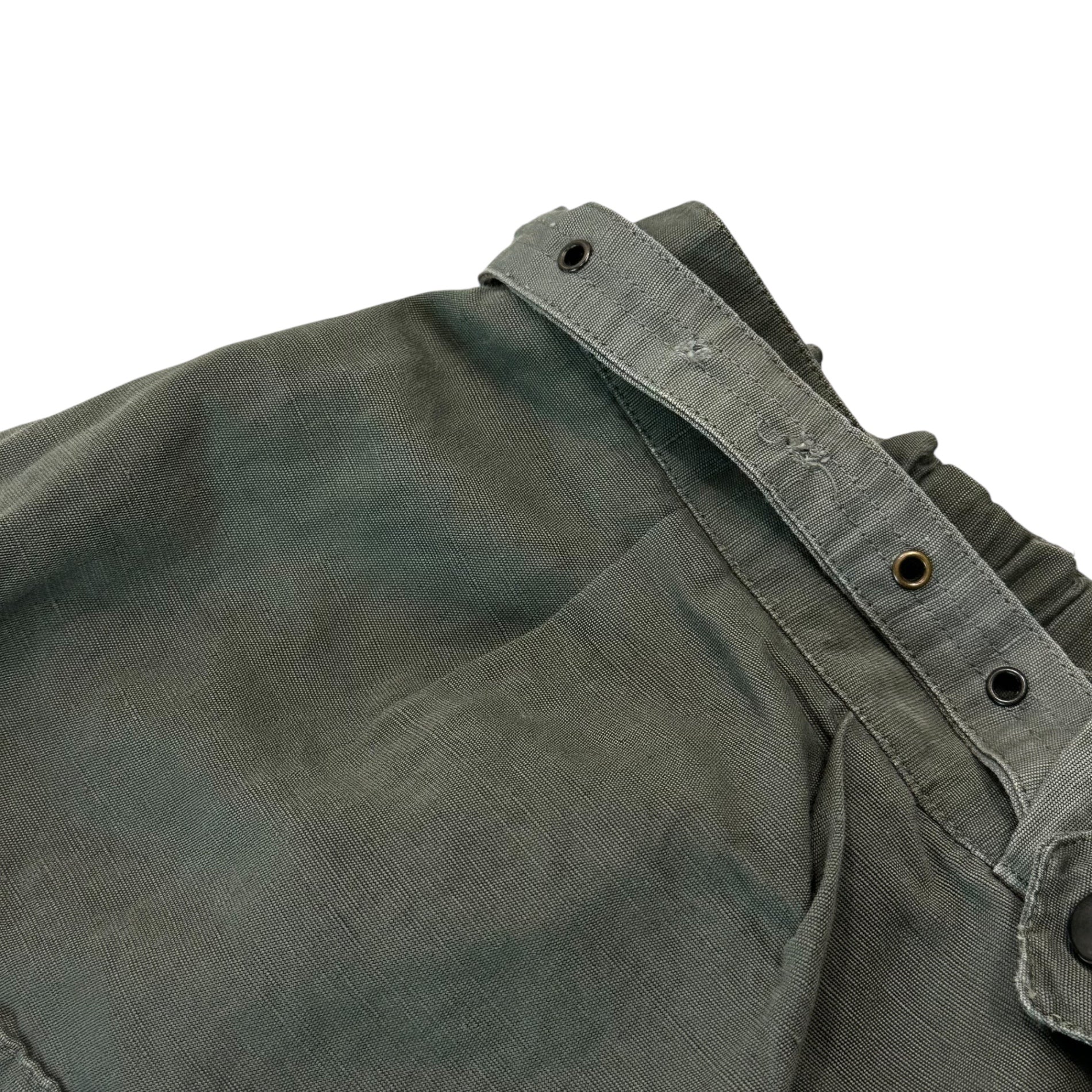 Italian Military(イタリア軍) Air Force Belted Field Pants エアフォース ベルテッド フィールド パンツ 50 オリーブ ヴィンテージ AF ririジップ パラシュート