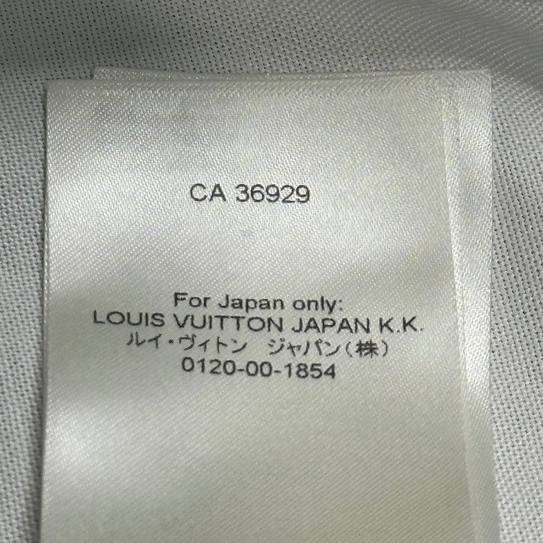 LOUIS VUITTON × NIGO(ルイヴィトン × ニゴー) 22SS Printed Tiger Mandarin Collar Long Sleeve Shirt プリンテッド タイガー マンダリン カラー 長袖 シャツ HMS02W XS ホワイト×イエロー 限定コラボアイテム