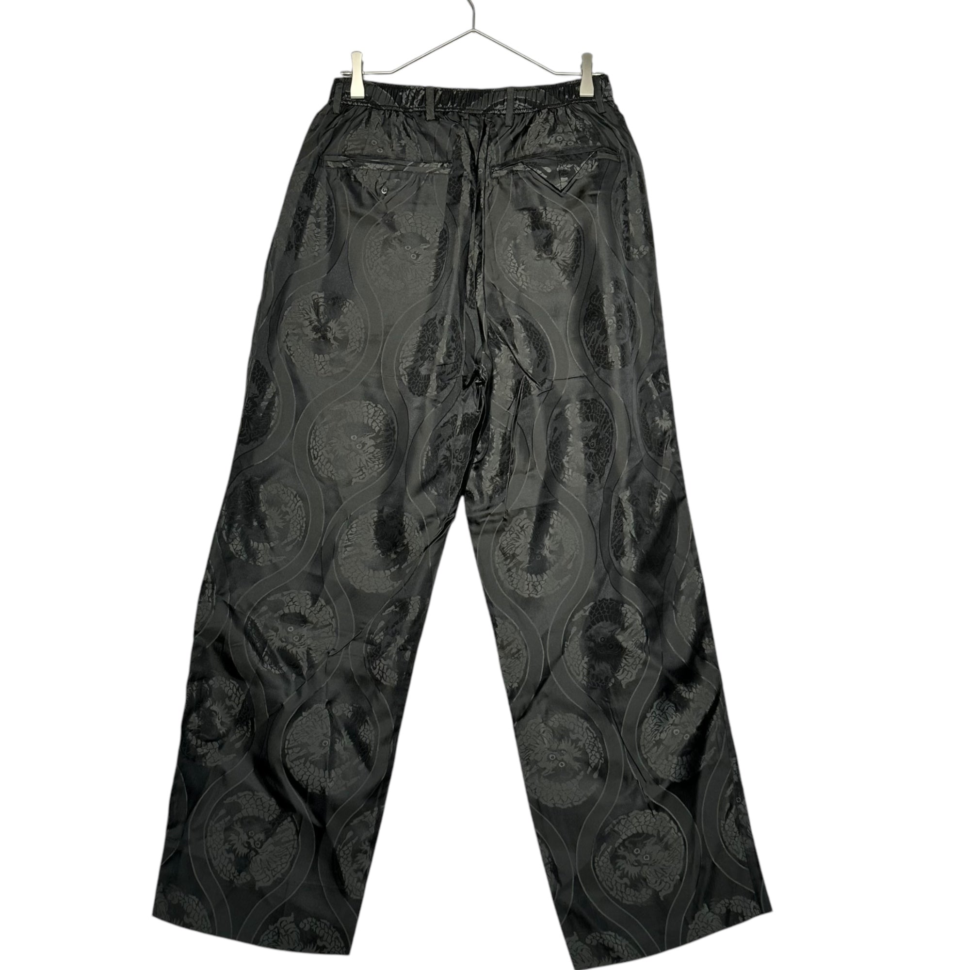 SASQUATCH fabrix(サスクワッチファブリックス) 20SS ORIENTAL DRAGON PANTS オリジナル ドラゴン パンツ 20SS-PA9-010 M ブラック イージー ワイド キュプラ