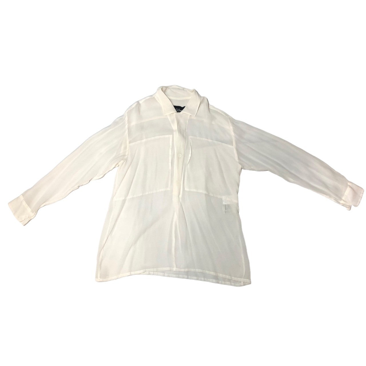 tricot COMME des GARCONS(トリココムデギャルソン) 80's see-through rayon shirt シースルーレーヨンシャツ TB-110020 表記なし(M程度) ホワイト AD1988