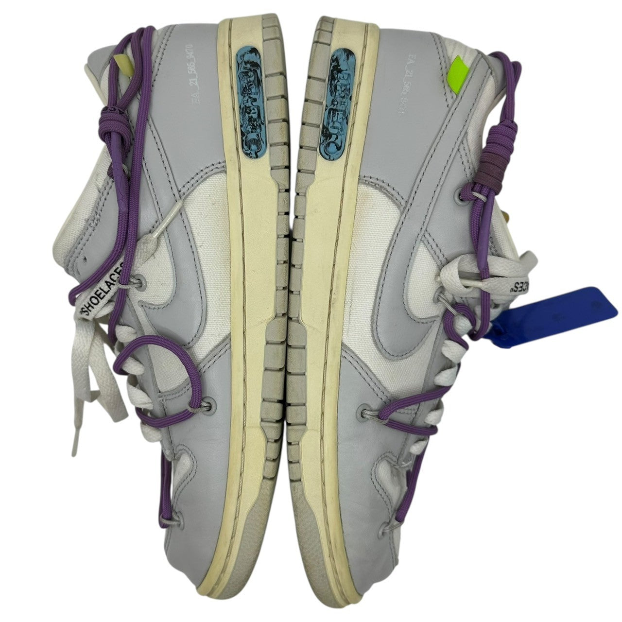 NIKE×Off-White(ナイキ×オフホワイト) Dunk Low 1 OF 50 "48" ダンク ロー DM1602-107 26.5cm グレー×ホワイト コラボ スニーカー
