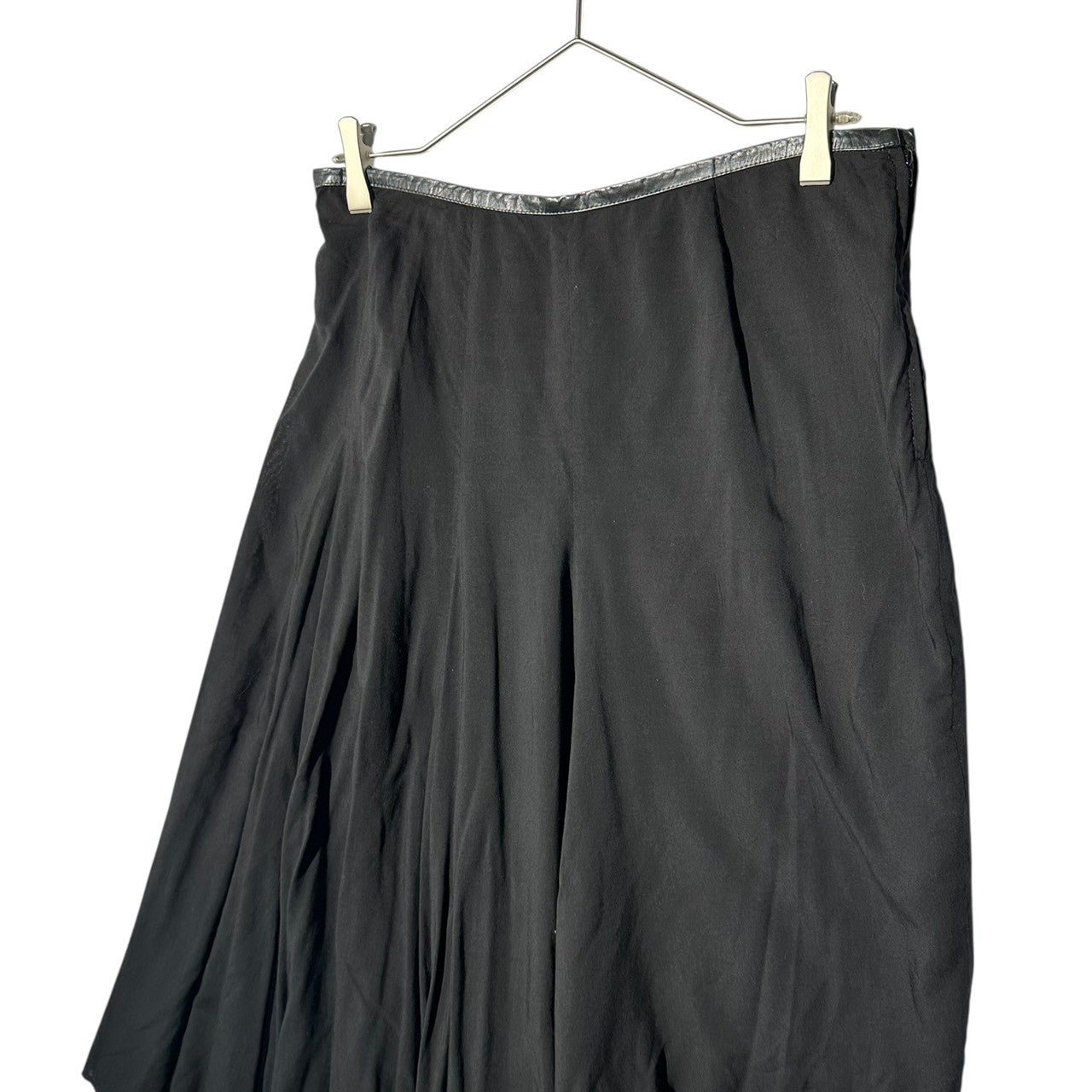 YOHJI YAMAMOTO(ヨウジヤマモト) 11AW Asymmetrical pleated skirt アシンメトリー プリーツ スカート FP-S02-206 2(M程度) ブラック