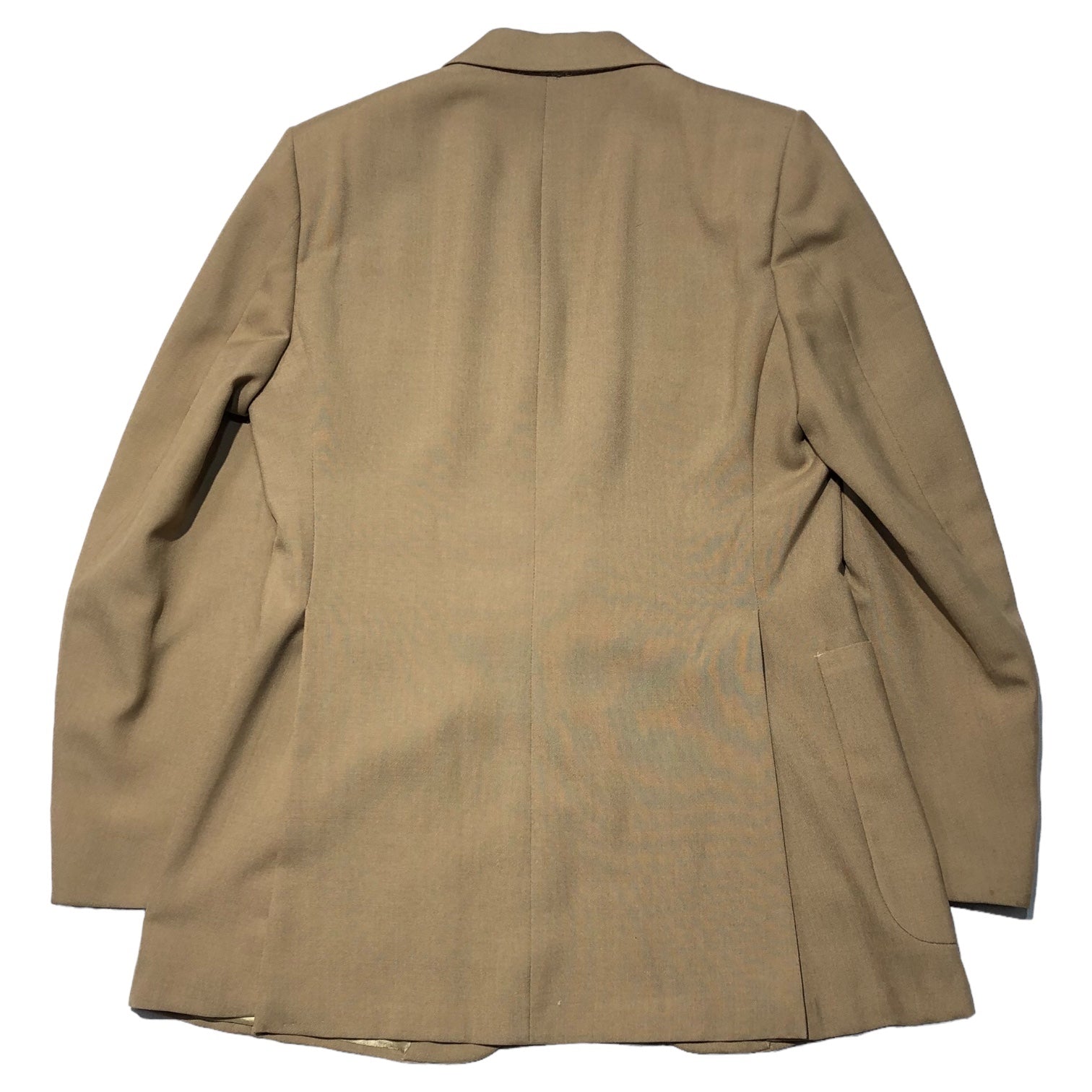 Pierre Cardin(ピエールカルダン) 70's gold button blazer setup suit 金ボタン ブレザー セットアップ  スーツ 表記無し(M-L程度) ベージュ 70年代 ヴィンテージ テーラード ジャケット セミフレア スラックス パンツ 1970年8月製造