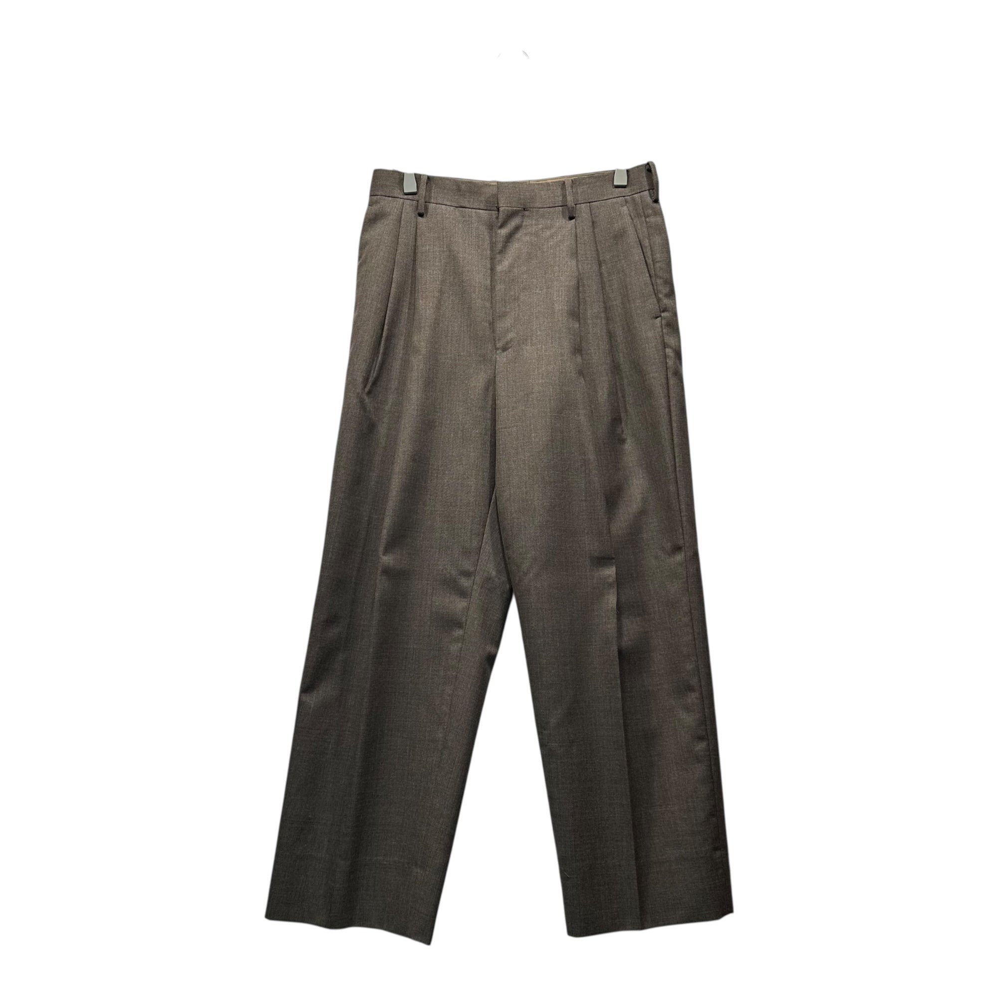 AURALEE(オーラリー) 20AW BLUEFACED WOOL WIDE SLACKS ブルーフェイス ウール ワイド スラックス A20AP03BH 3 ブラウン パンツ