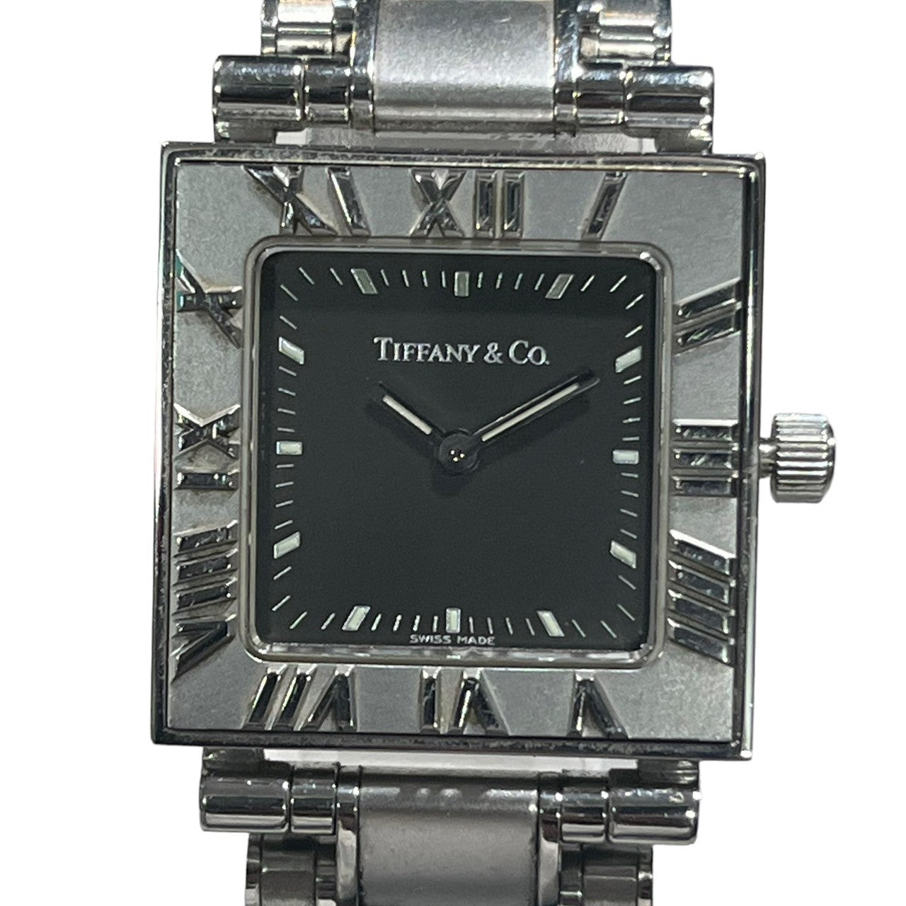 TIFFANY u0026 CO.(ティファニー) ATLAS square watch アトラス 四角 腕時計 13579962 シルバー ウォッ