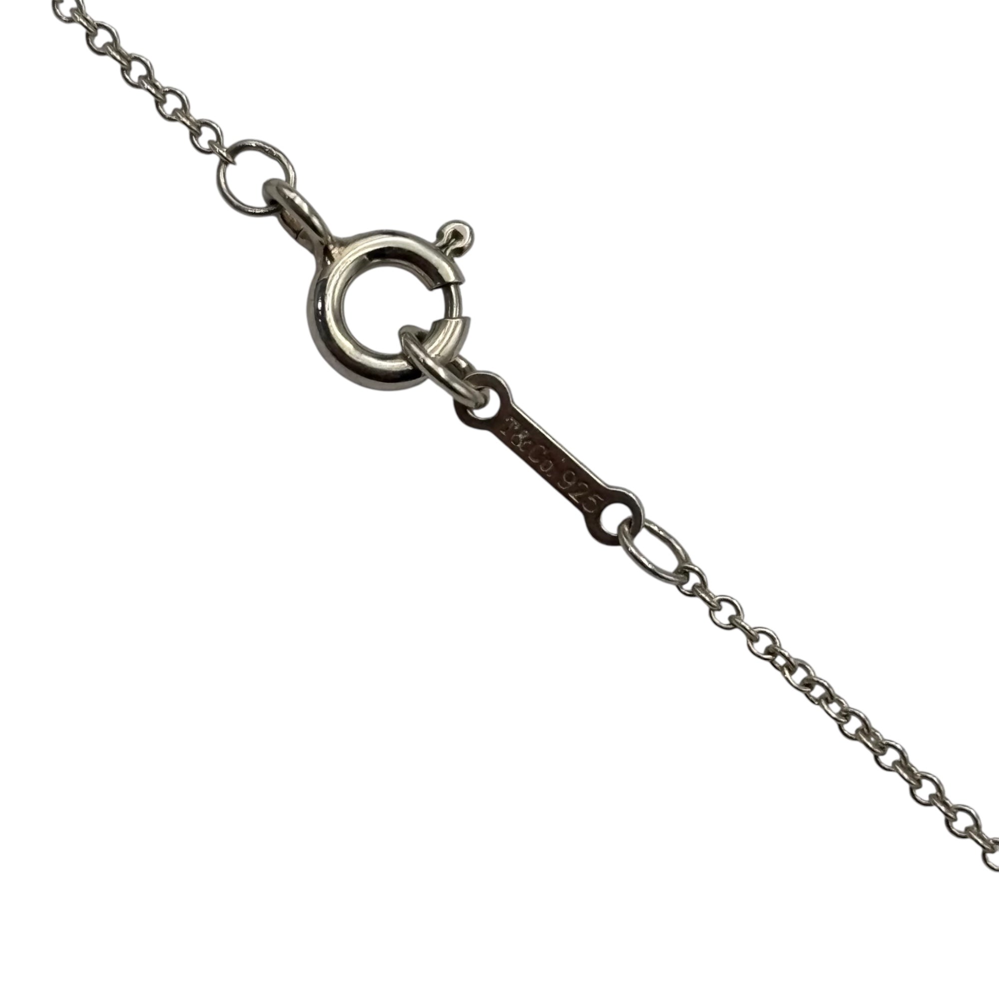 TIFFANY & CO.(ティファニー) Double Open Heart Lariat Elsa Peretti Necklace ダブル オープンハート ラリアット エルサペレッティ ネックレス  シルバー