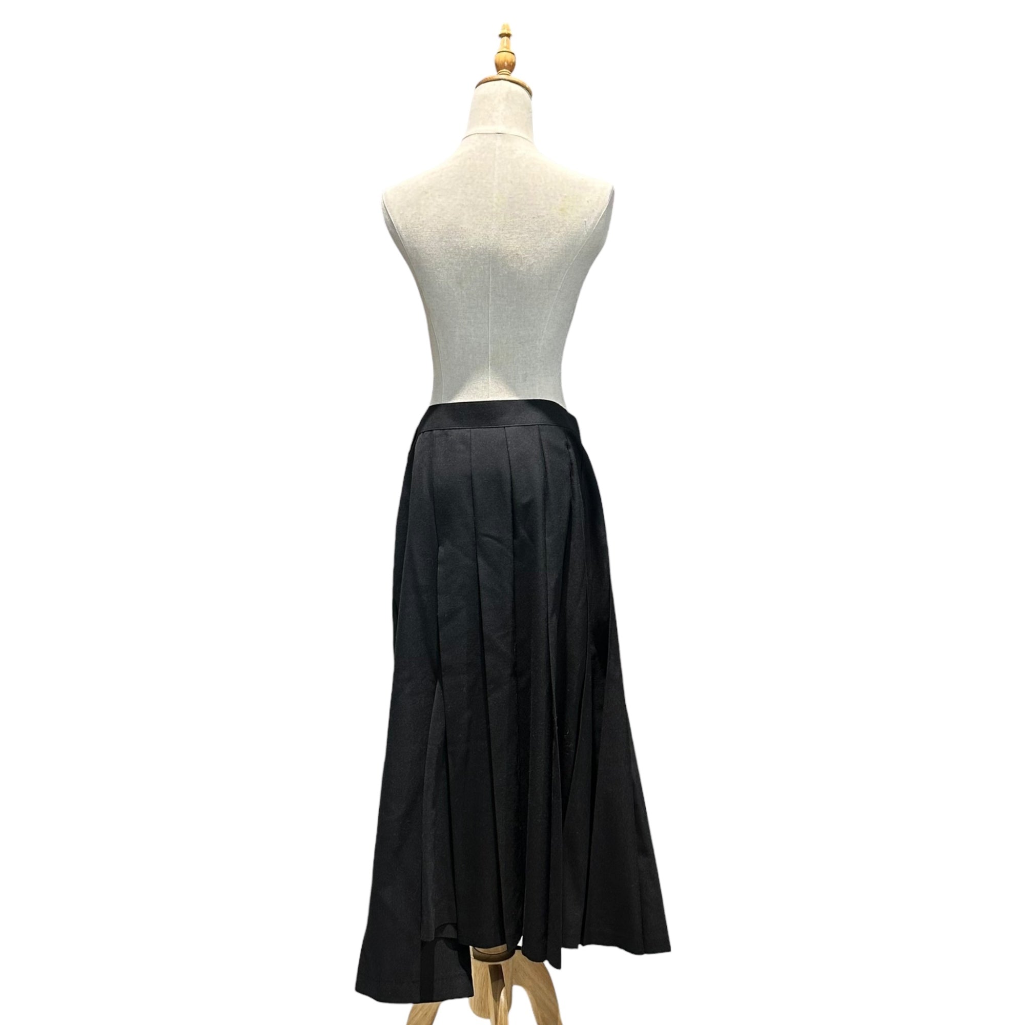 COMME des GARCONS JUNYA WATANABE(コムデギャルソンジュンヤワタナベ) 20AW 2WAY Polyester Pleated Long Skirt Pants 2ウェイ ポリエステル プリーツ ロング スカート パンツ JF-P005 L ブラック AD2020
