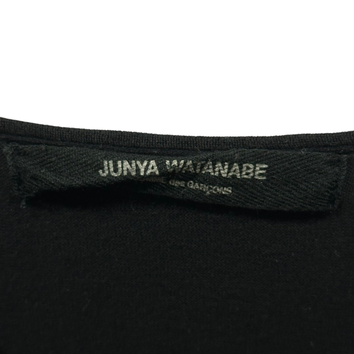 JUNYA WATANABE COMME des GARCONS(ジュンヤワタナベコムデギャルソン) 2005SS L/S Garment-Dyed Cut-and-Sewn with Sequins and Beads 製品染め スパンコール ビーズ 装飾 長袖 カットソー JO-N010 FREE ブラック AD2004 00s アーカイブ