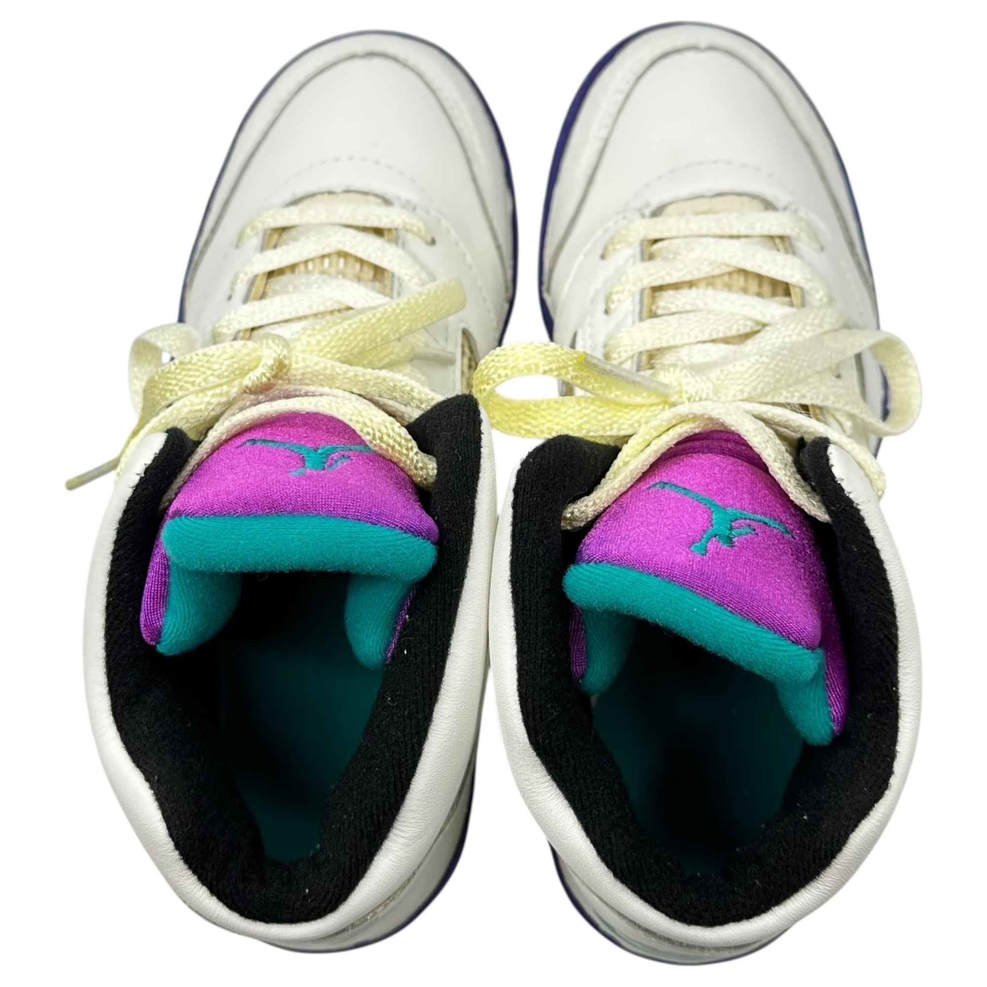 NIKE(ナイキ) 1990 AIR JORDAN 5 HIGH (KIDS) オリジナル エアジョーダン 5 キッズ 900406 PA 8462 22cm ホワイト×パープル 90's 90年代 ヴィンテージ ハイカット スニーカー