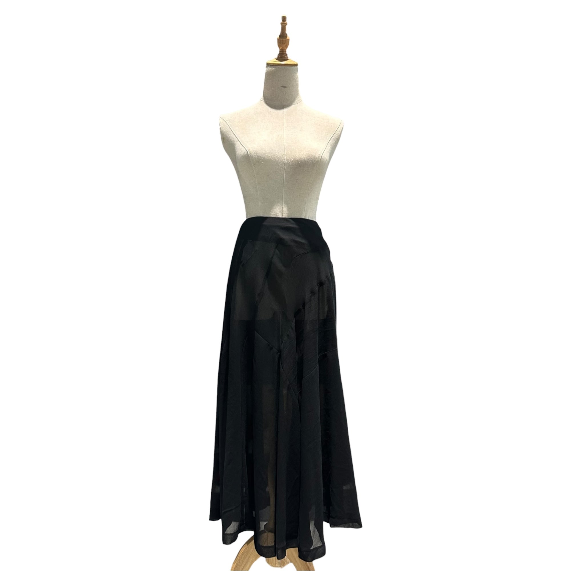 COMME des GARCONS(コムデギャルソン) 1999SS Hook-and-Eye Sheer Skirt フック ボタン シアー スカート GS-040750 FREE ブラック AD1998 90年代 アーカイブ