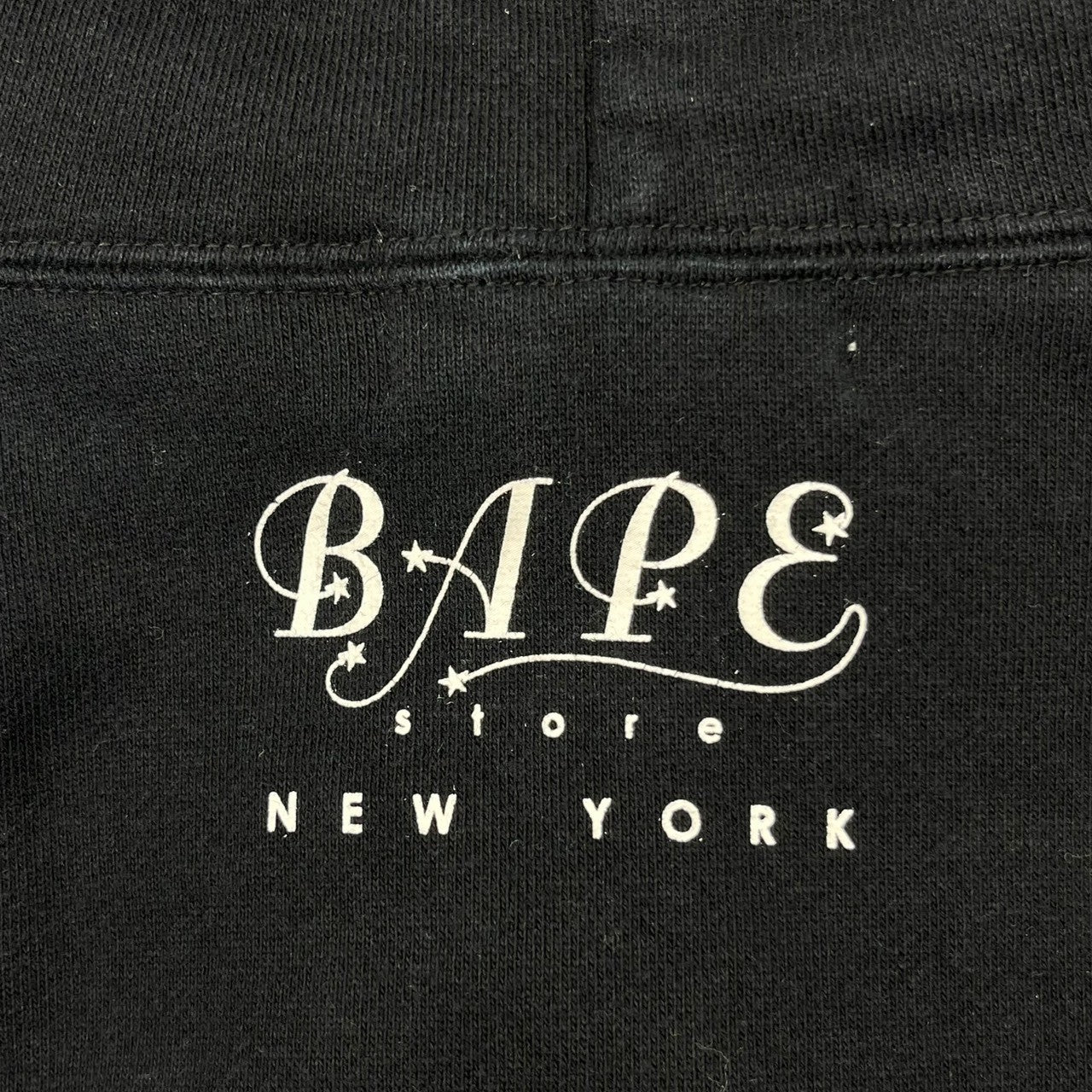 A BATHING APE(アベイシングエイプ) 00's BAPE STORE NEW YORK hoodie ニューヨーク開店記念 自由の女神 カモ プルオーバー パーカー XL ブラック Y2K