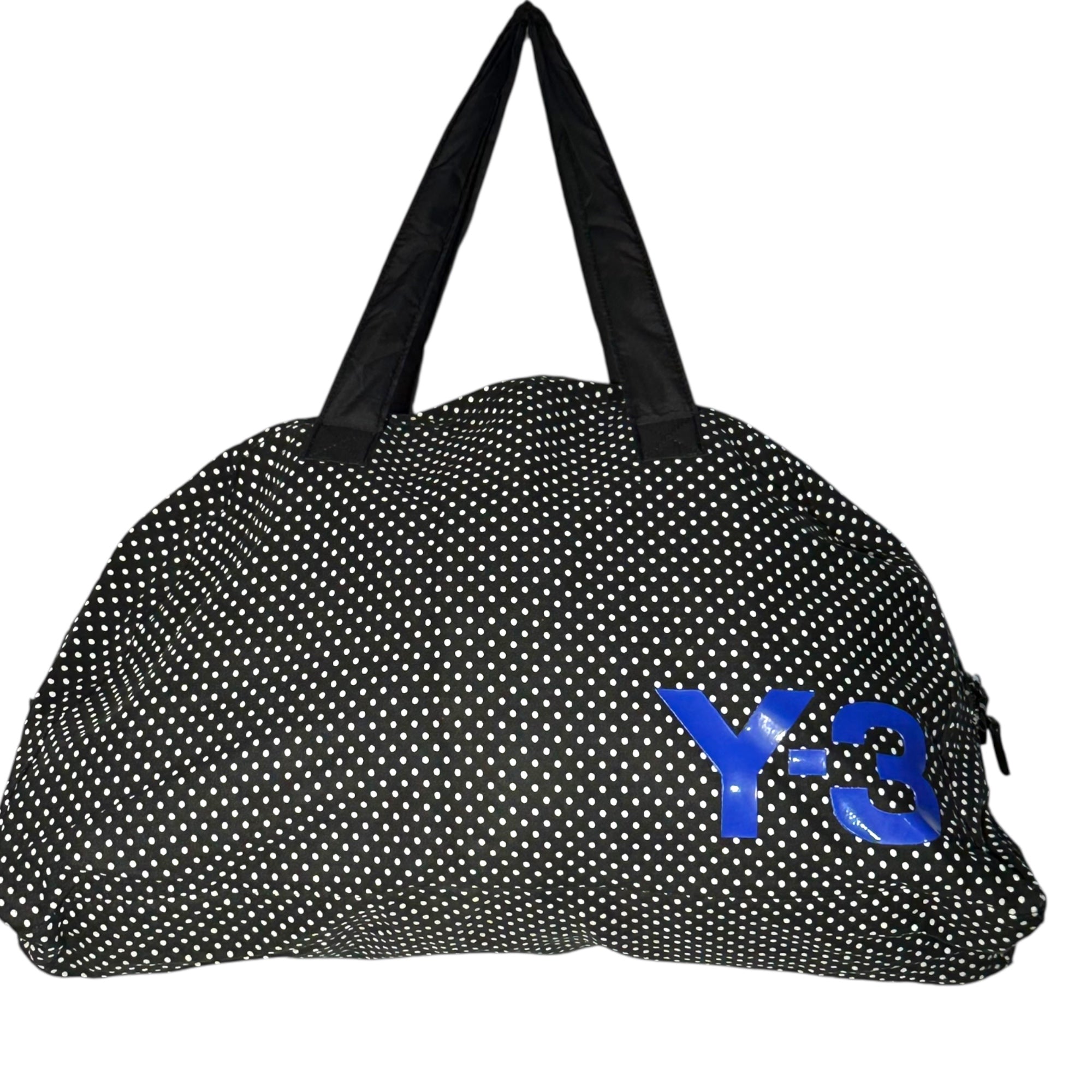 Y-3(ワイスリー) Logo Print Dot Pattern Boston Bag ロゴ プリント ドット柄 ボストン バッグ V87291 ブラック×ホワイト