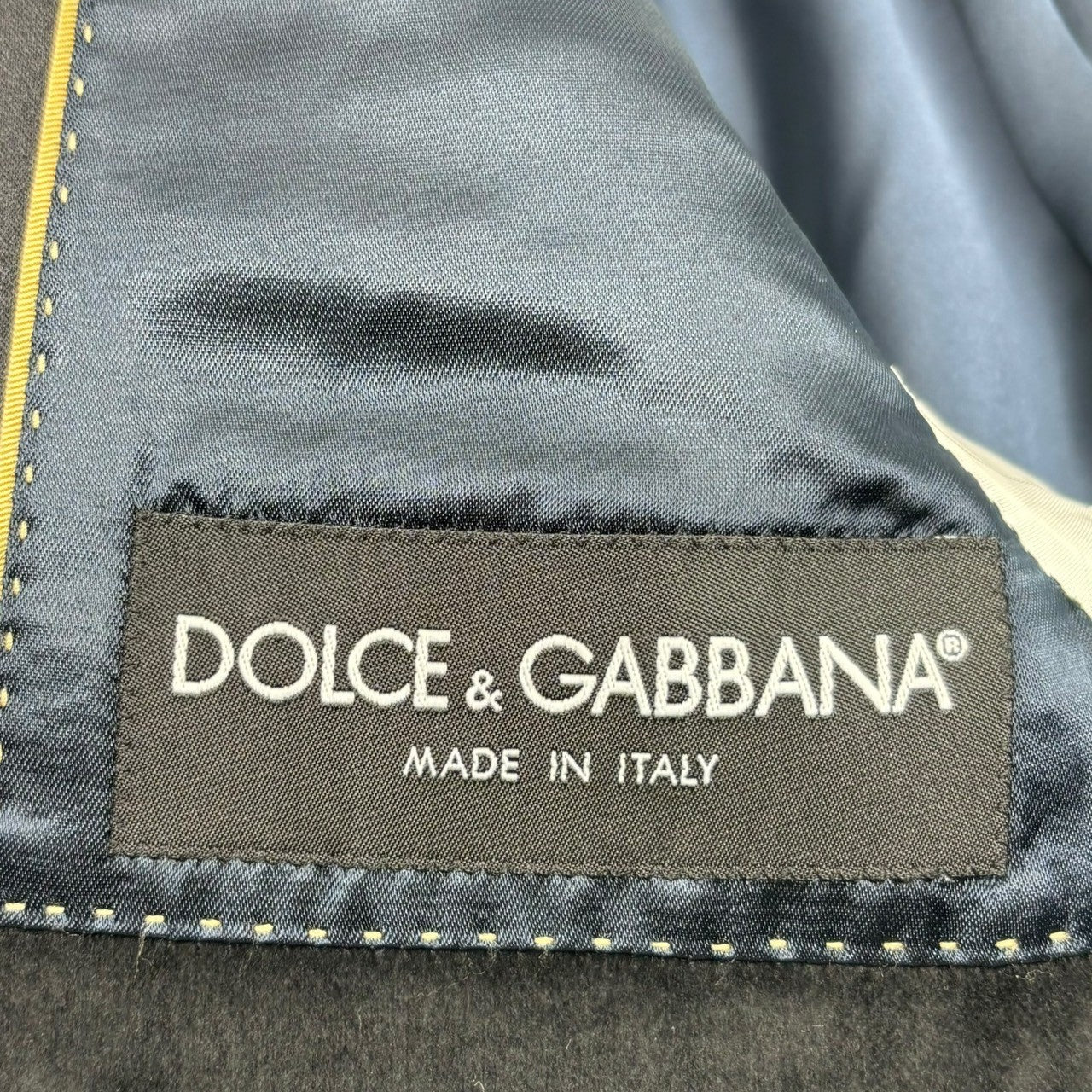 DOLCE&GABBANA(ドルチェ&ガッバーナドルガバ) velor tuxedo jacket ベロア タキシード ジャケット テーラード パーティー G2872T/FUVCF 48 ブラック