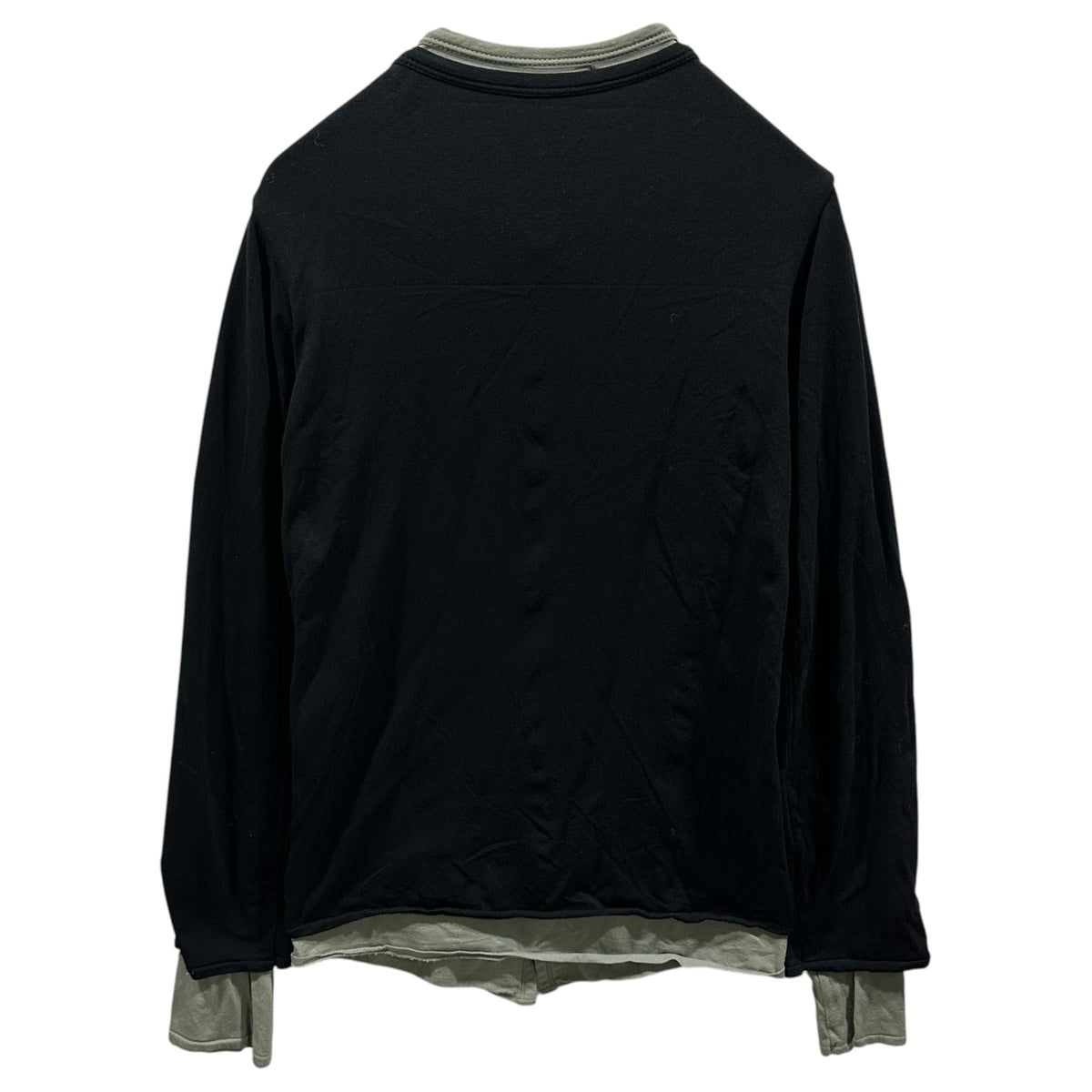 tricot COMME des GARCONS(トリココムデギャルソン) Old Layered Cardigan オールド レイヤード カーディガン FREE ブラック×グレー