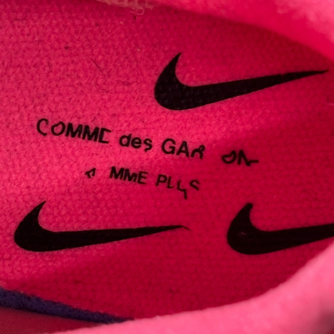 NIKE×COMME des GARCONS HOMME PLUS(ナイキ×コムデギャルソンオムプリュス) AIR MAX 180 エアマックス 180 AO4641-600 28cm ピンク×ホワイト ローカット スニーカー