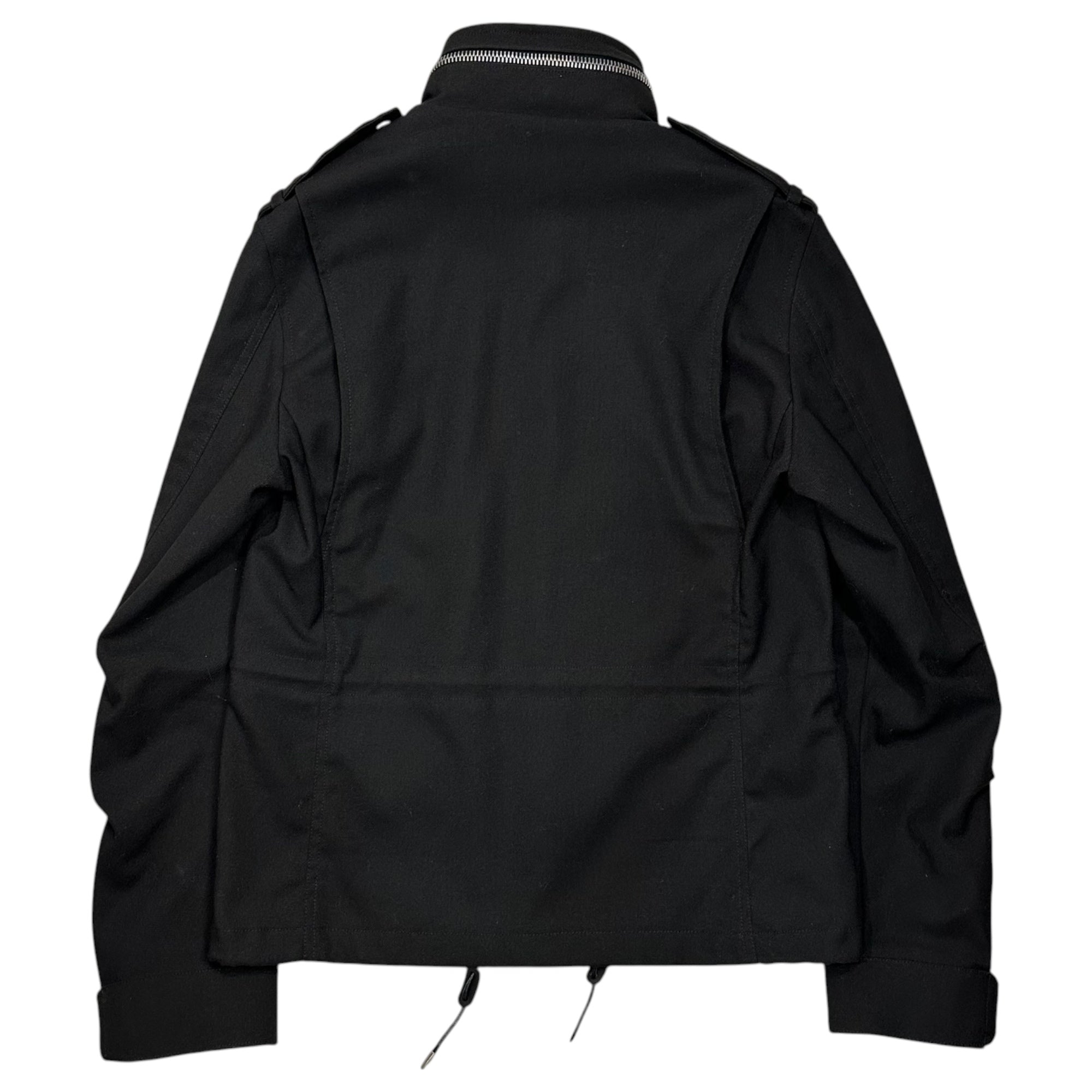 SAINT LAURENT PARIS(サンローランパリ) 13SS By Hedi Slimane M-65 T/C JKT エディ期 ポリコットン フィールド ジャケット 314600 44 ブラック エディ ファーストコレクション ミリタリー