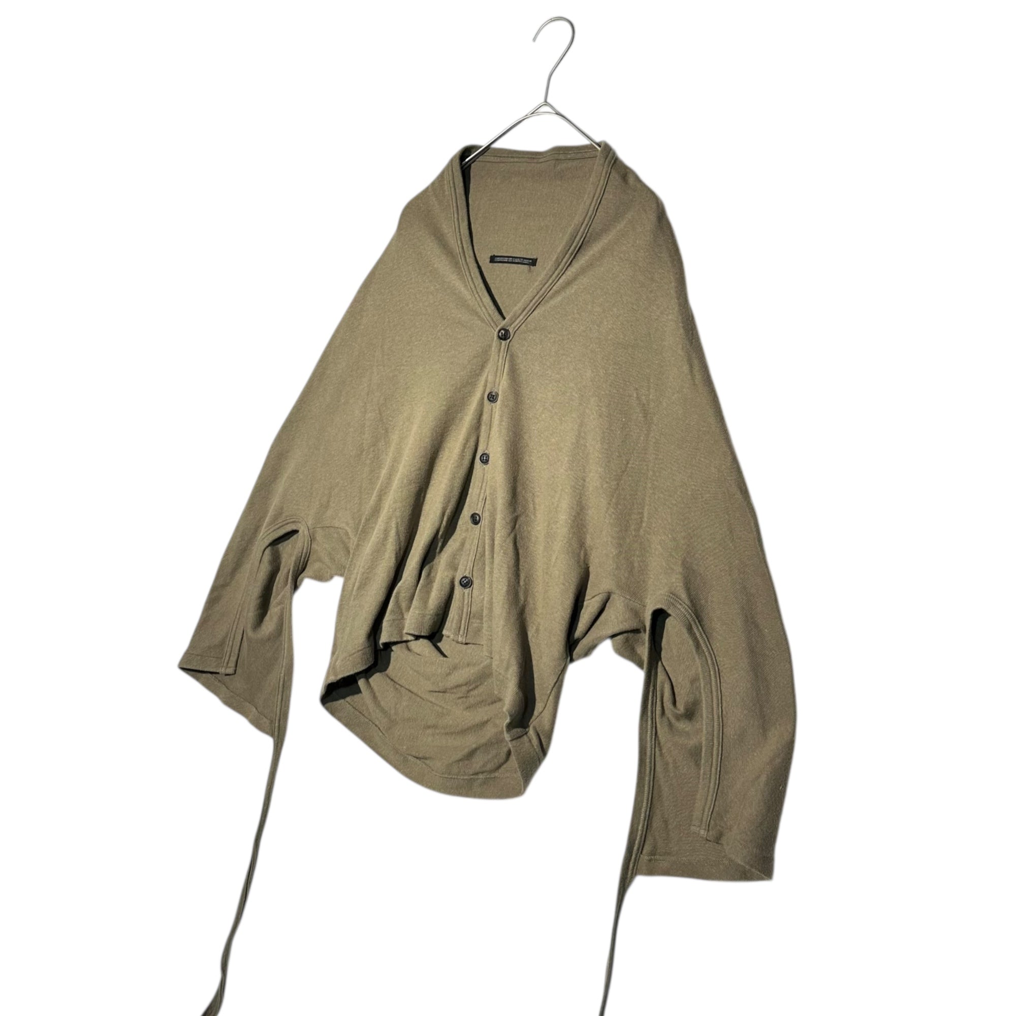 Y's(ワイズ) Kimono-style cotton knit cardigan 着物 スタイル コットン ニット カーディガン YX-T53-069 3(L程度) カーキ