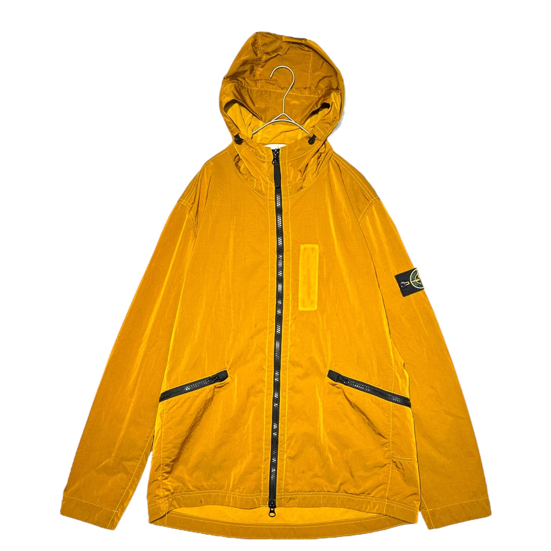 STONE ISLAND(ストーンアイランド) 2017 Orange Nylon Metal Flock Hooded Jacket オレンジ ナイロン メタル フロック フーデッド ジャケット 6715Q0936 XL オレンジ