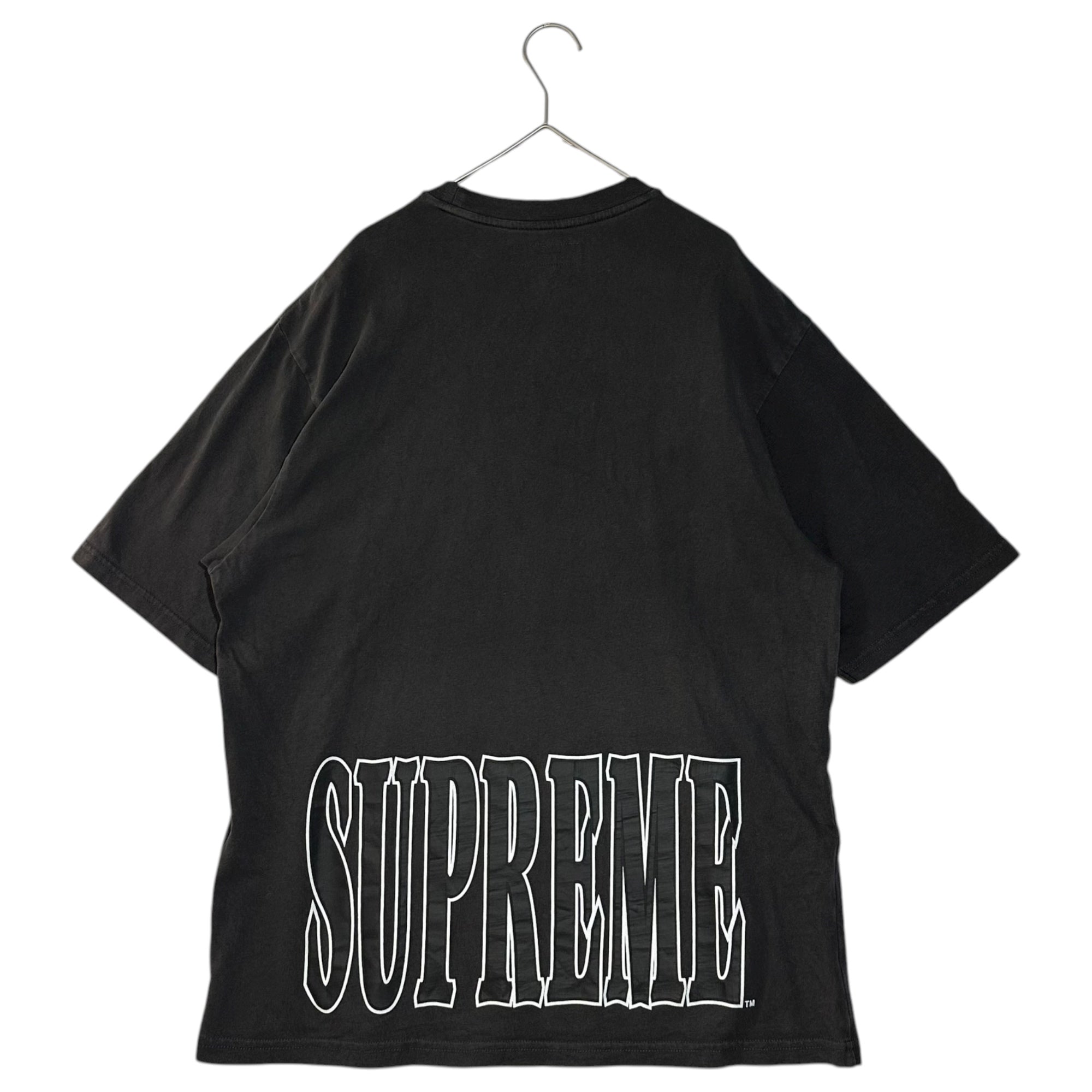 SUPREME(シュプリーム) 25AW Cracked Stretch S/S Top ロゴ プリント Tシャツ S ブラック 25FW