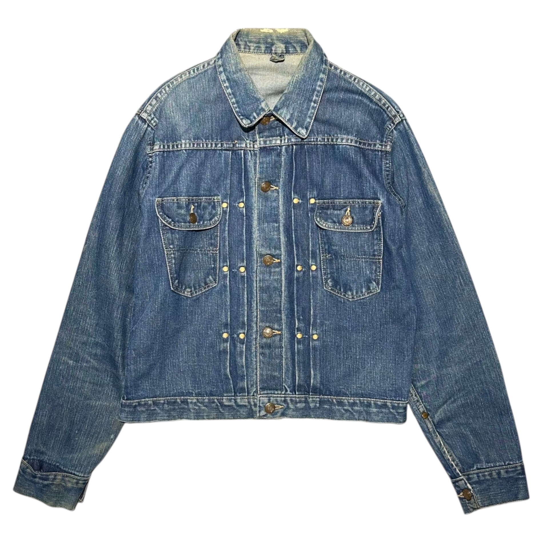 VINTAGE(ヴィンテージ) 50's CORRAL TYPE 2 TRACKER DENIM JACKET トラッカー デニム ジャケット 表記無(ML程度) インディゴ 推定50年代 セカンド 2nd