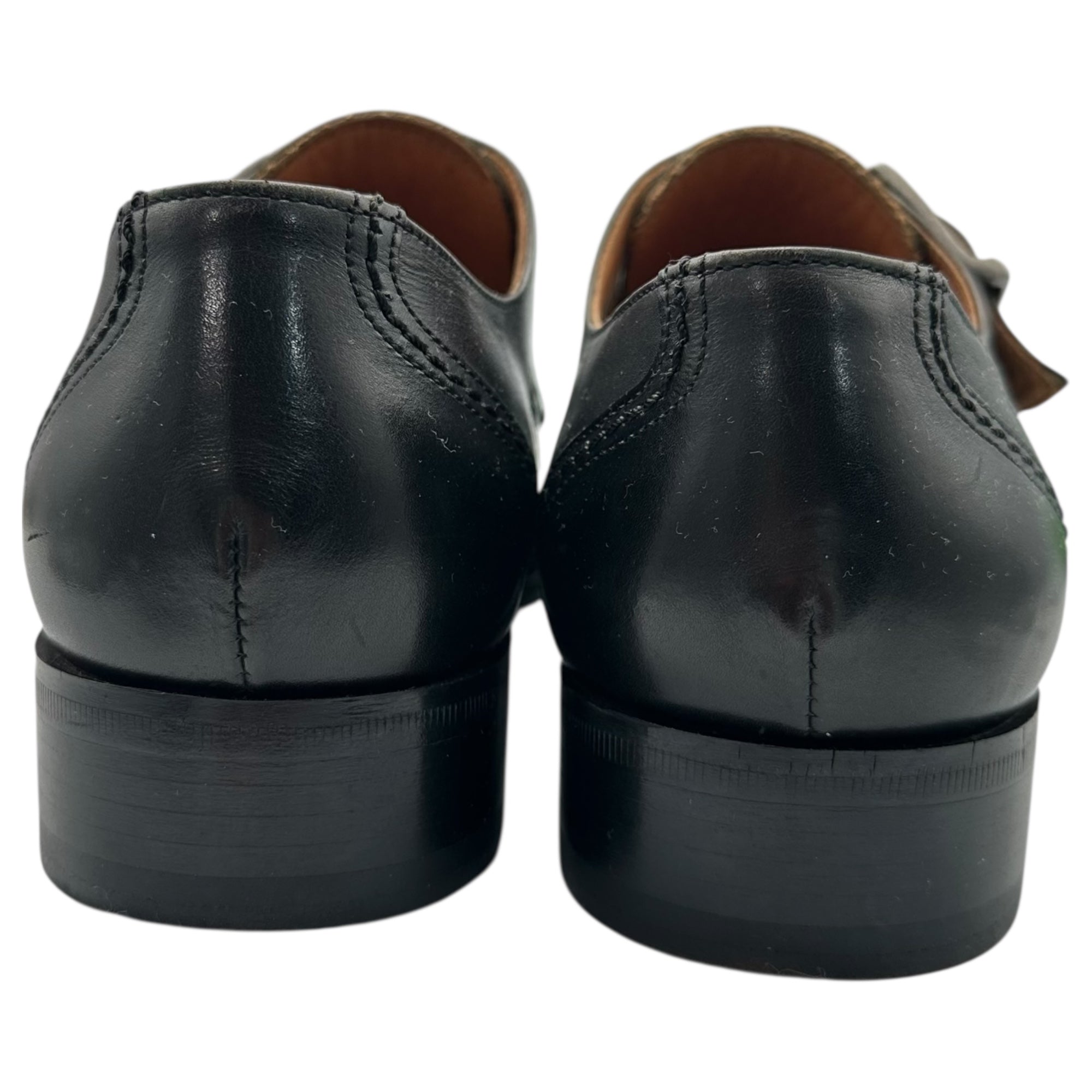 Rosso Fiorentino(ロッソフィオレンティーノ) ITALY made Monk Strap Leather Shoes モンクストラップ レザー シューズ 2609 40(25cm~25.5cm程度) ブラック 革靴 イタリア製
