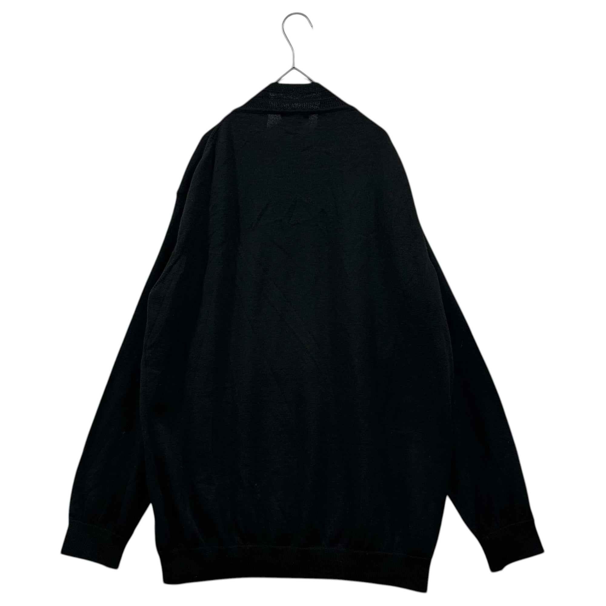 GIORGIO ARMANI(ジョルジオアルマーニ) 90's Cashmere Silk High-Neck Wool Knit 90年代 カシミア シルク ハイネック ウール ニット ART.1154 54(XXL程度) ブラック ヴィンテージ