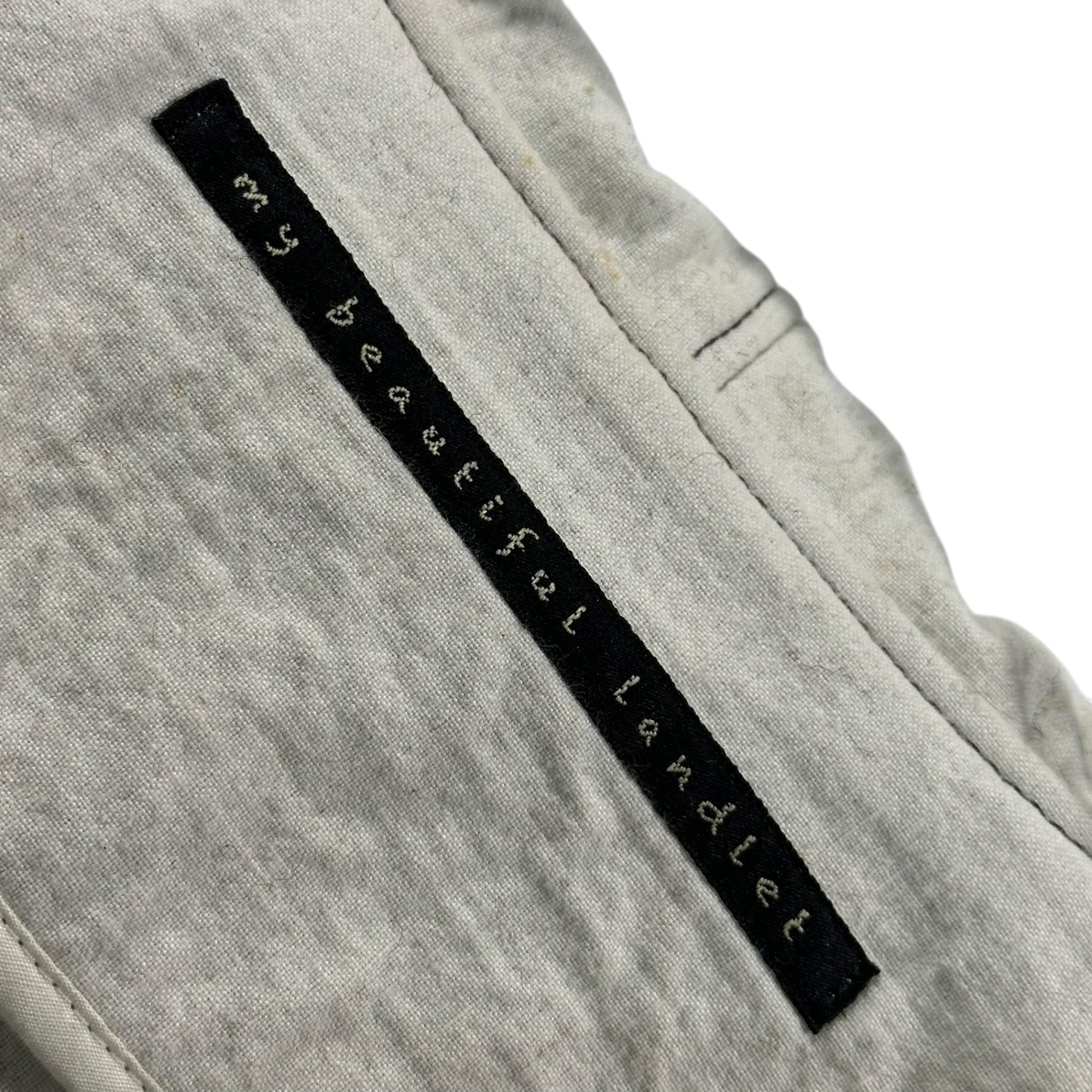 my beautiful landlet(マイビューティフルランドレット) 14AW Inside-Out Hooded Half Coat インサイドアウト フーデッド ハーフ コート WM-CO14219 0(XS程度) ブラウン×アイボリー レディースサイズ 男性着用可能
