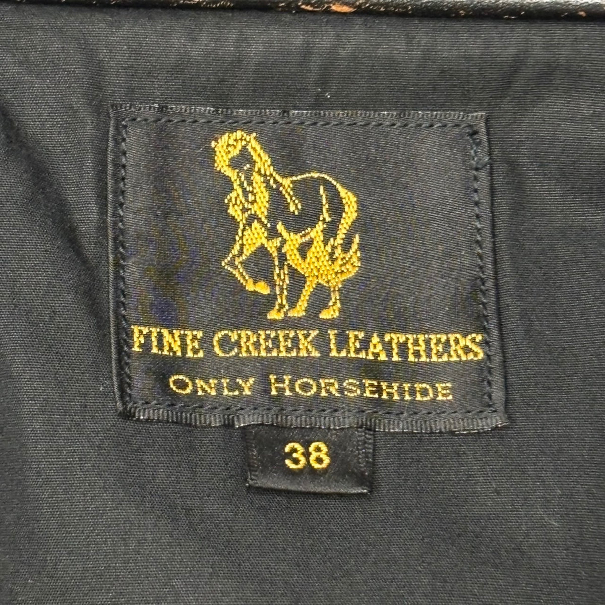 FINE CREEK LEATHERS(ファインクリークレザーズ) Richmond TYPE1 LEATHER JKT - Horsehide リッチモンド ホース レザー ジャケット 38 ブラック