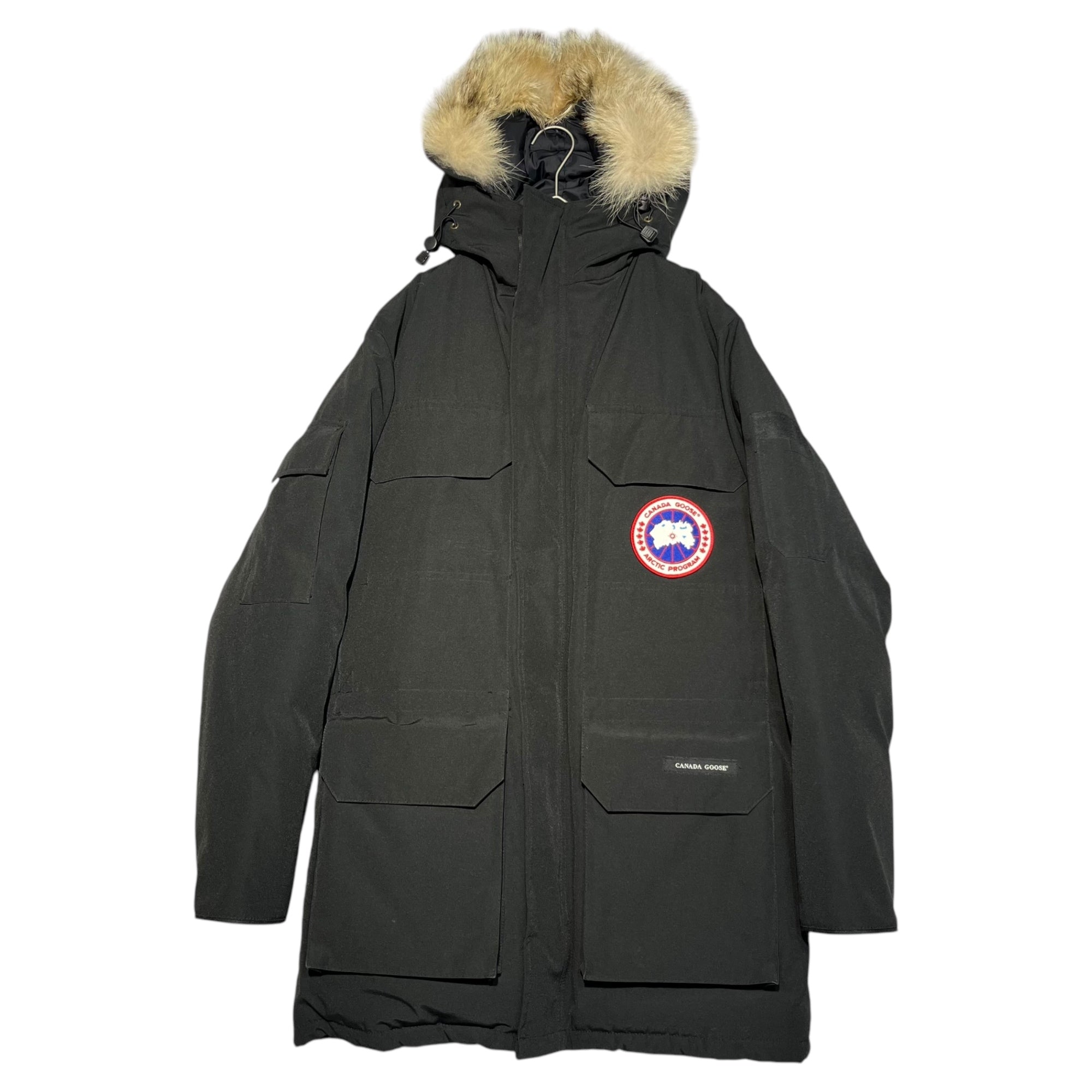 CANADA GOOSE(カナダグース) EXPEDITION PARKA エクスペディション パーカー 4565JM S ブラック コヨーテ ファー フーデット ダウン ジャケット