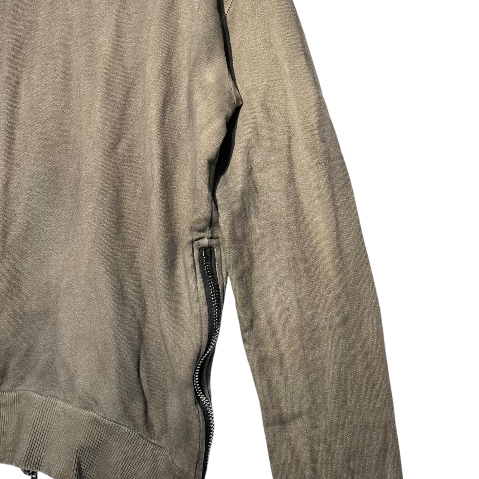 BALMAIN HOMME(バルマンオム) Side Zip Garment Dye Parka サイドジップ ガーメントダイ パーカー J643 B558B S ブラウン 製品染め