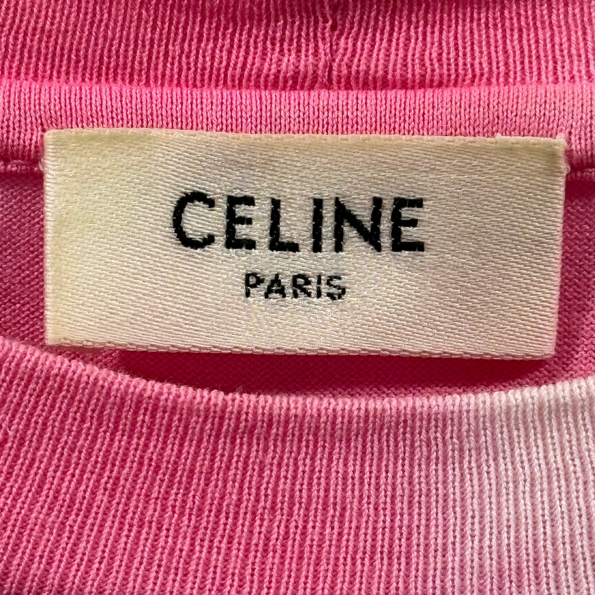 CELINE(セリーヌ) 21SS Studs Logo Print Tie-Dye Loose T-Shirt スタッズ ロゴ プリント タイダイ ルーズ Tシャツ 2X687956M S ピンク×パープル×ブルー エディスリマン Hedi Slimane TEEN KNIGHT POEM