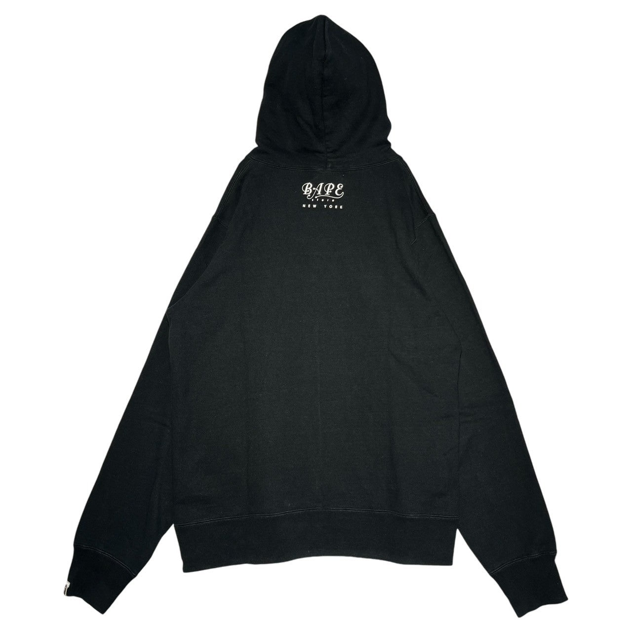 A BATHING APE(アベイシングエイプ) 00's BAPE STORE NEW YORK hoodie ニューヨーク開店記念 自由の女神 カモ プルオーバー パーカー XL ブラック Y2K