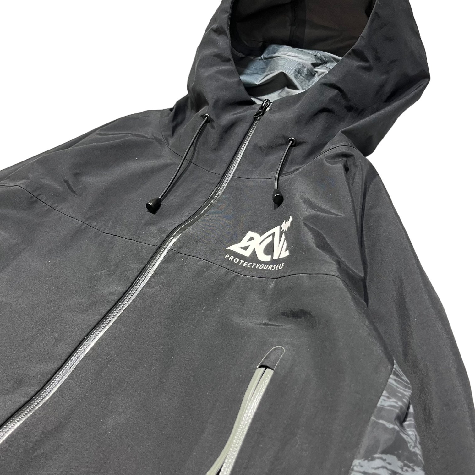 BACK CHANNEL(バックチャンネル) Nylon 3Layer Mountain Parka ナイロン 3レイヤー マウンテン パーカー XL  ブラック