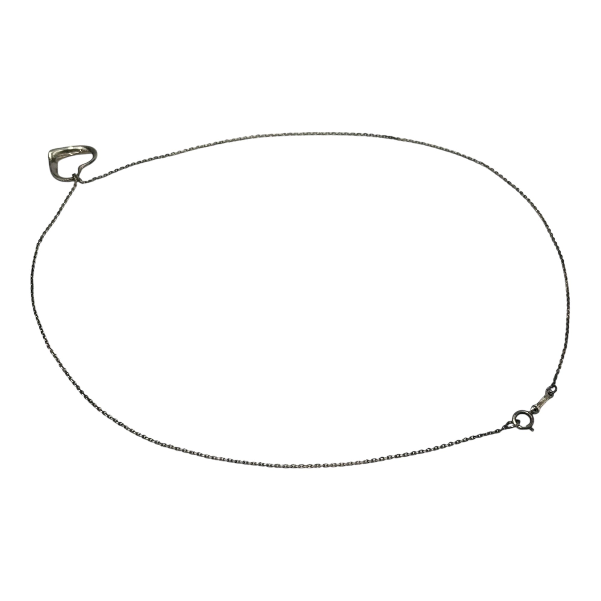 TIFFANY & CO.(ティファニー) Elsa Peretti Open Heart Necklace エルサペレッティ オープンハート ネックレス シルバー