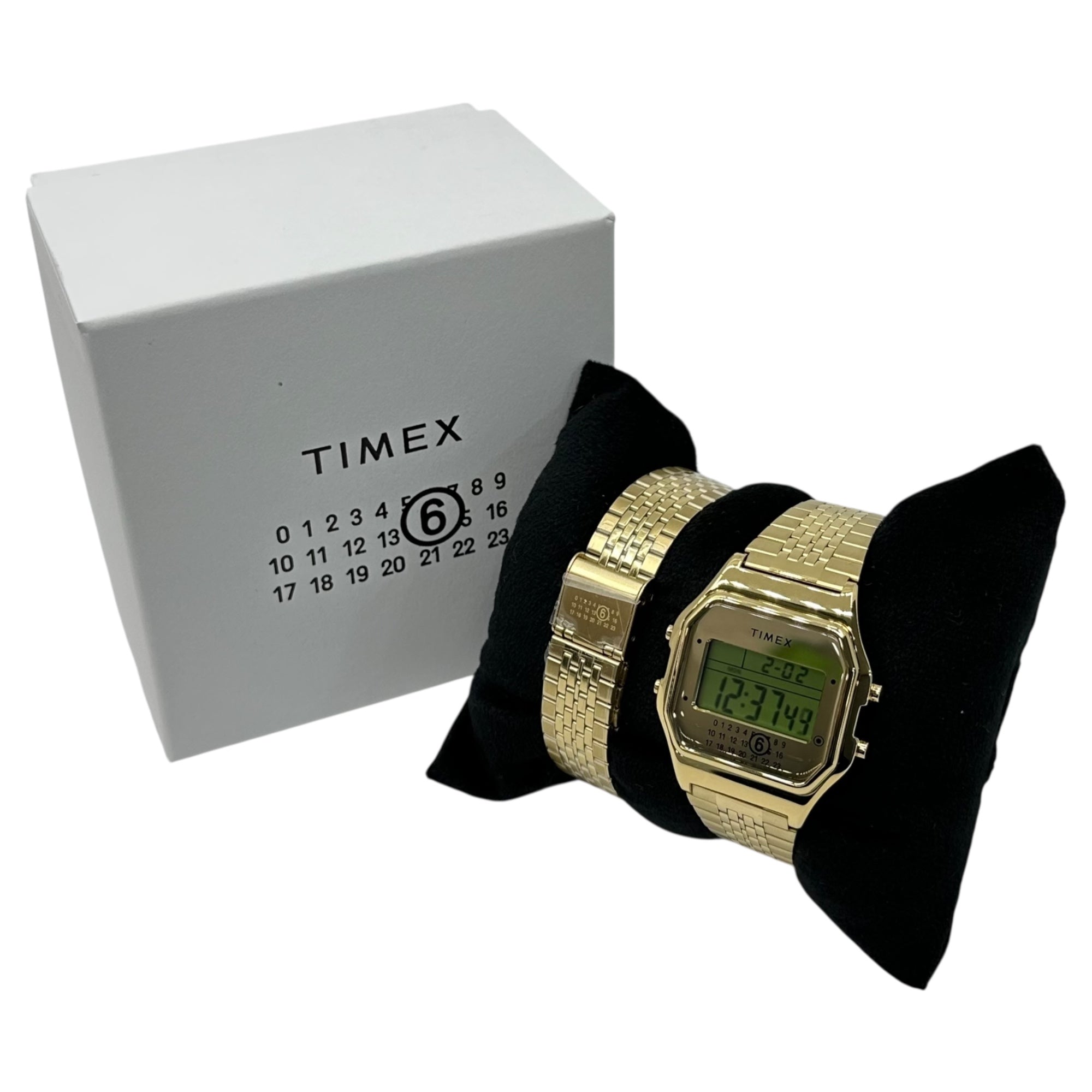 MM6 Maison Margiela × TIMEX(エムエムシックス × タイメックス) T80 gift set w/extra bracelet デジタル 腕時計 ベルト セット S33YW0002 M10062 ONE SIZE ゴールド