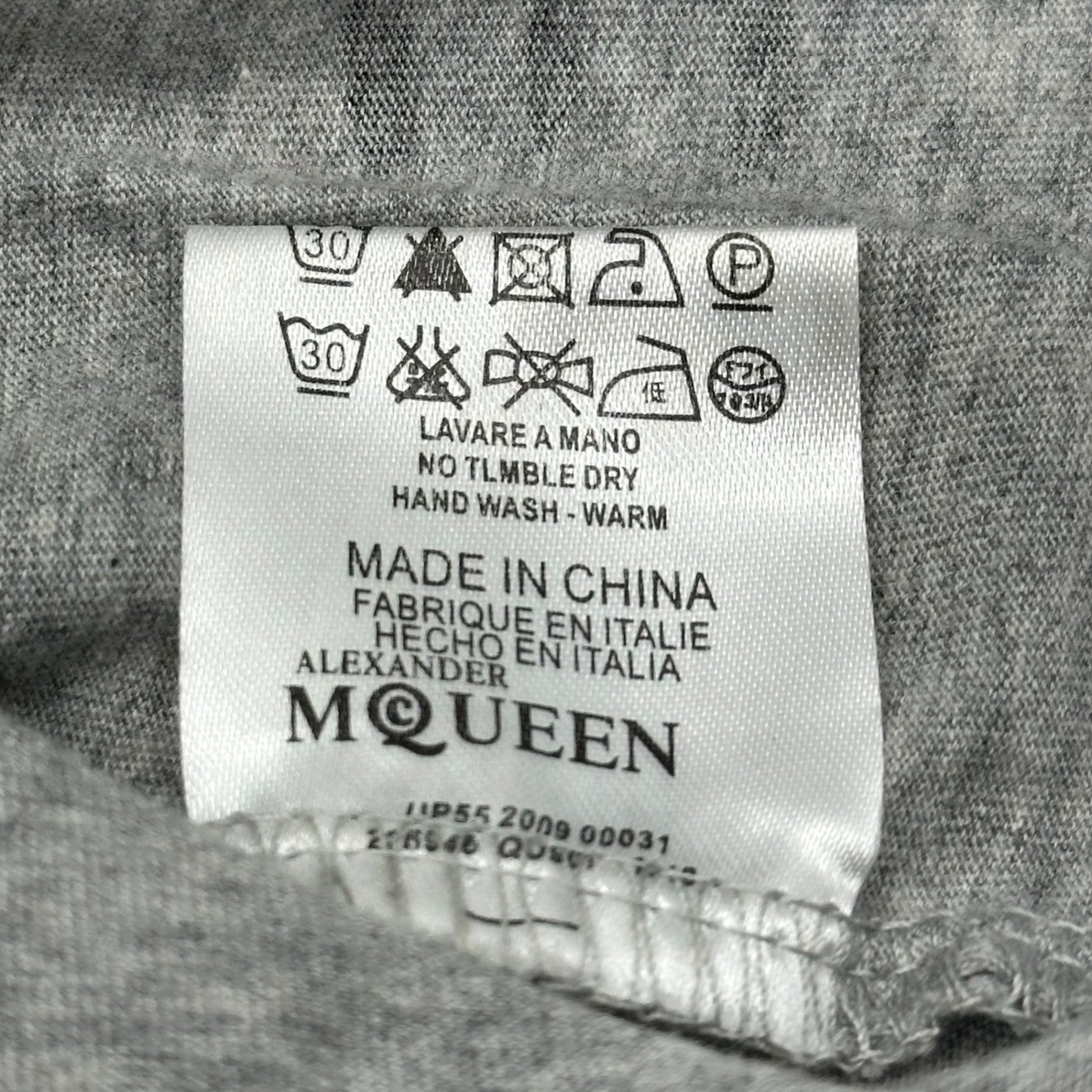 ALEXANDER MCQUEEN(アレキサンダーマックイーン) 09's live and let live Reconstruction Tulle Layered Blouse Cut and sewn 2009年 再構築 チュール レイヤード ブラウス カットソー FREE ブラック×グレー 古着再構築アイテム 本人期