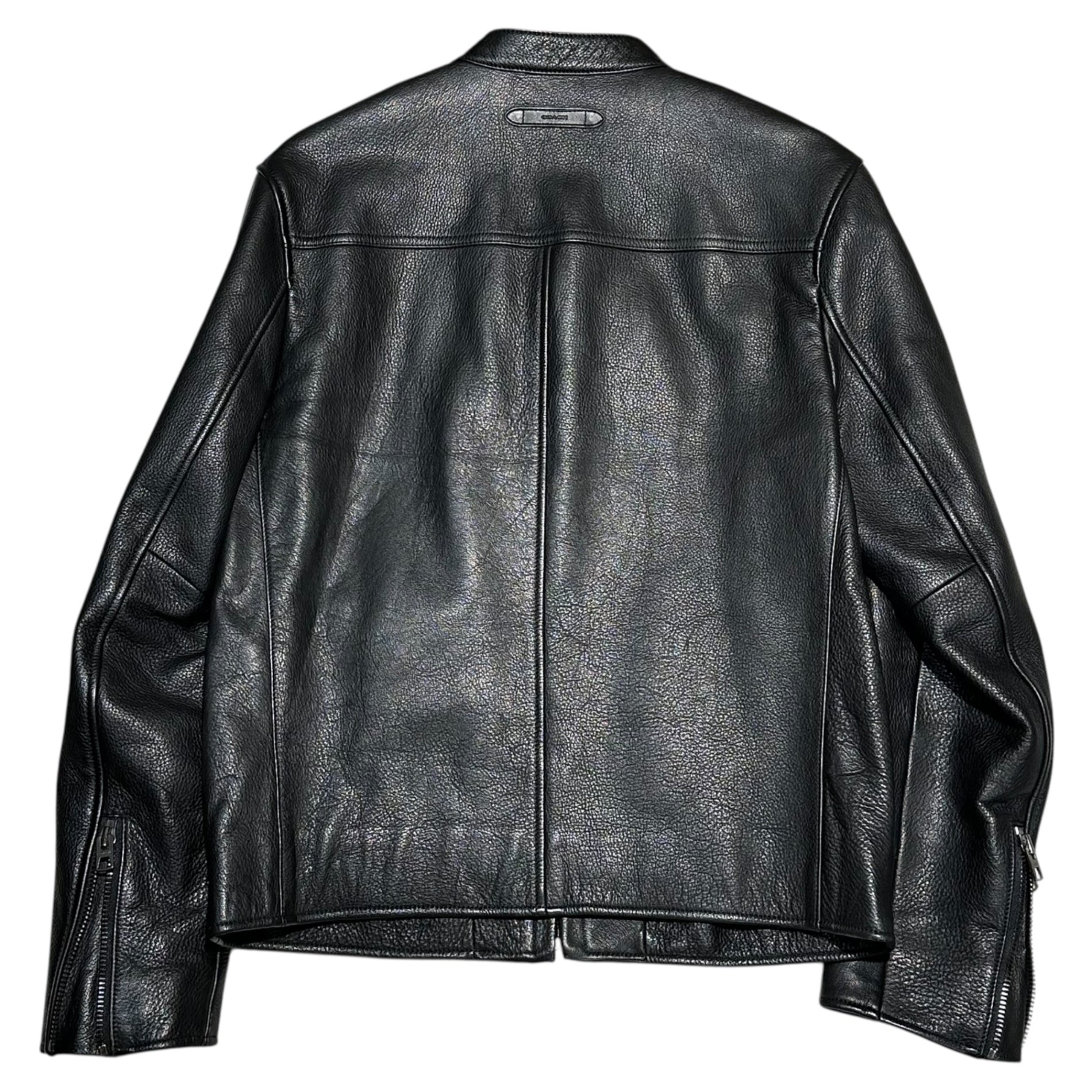 COACH(コーチ) Cowhide Single Rider Jacket カウハイド シングル ライダース ジャケット F86594 M ブラック 牛革 レザー