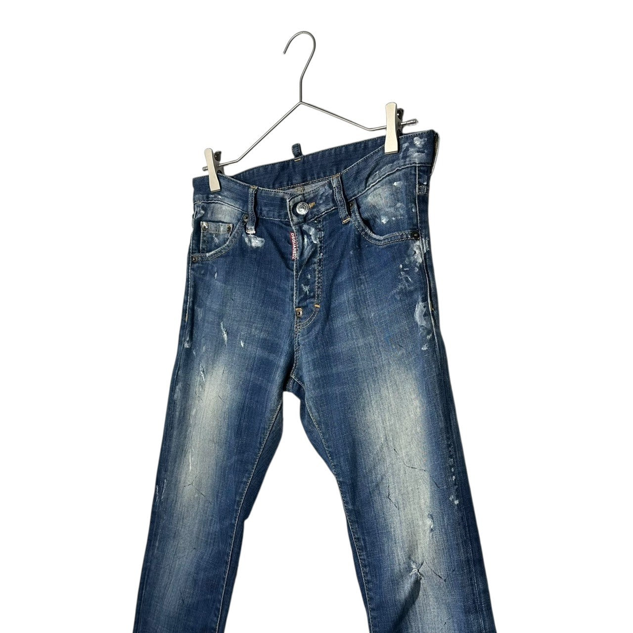DSQUARED2(ディースクエアード) 14AW COOL GUY JEAN クール ガイ ジーンズ ダメージ加工 デニム パンツ S71LA0854 42(XS程度) インディゴ