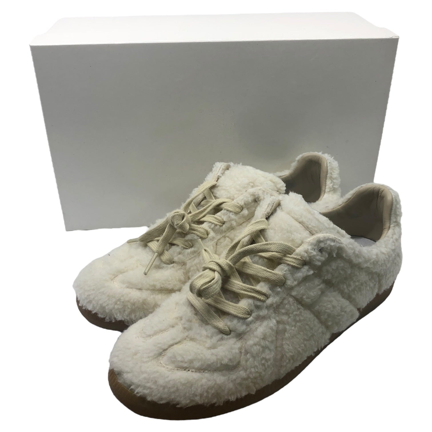 MAISON MARGIELA(メゾンマルジェラ) 21AW Replica BOA GERMAN TRAINER レプリカ ボア  ジャーマントレーナー S57WS0410P4355 41(26.5cm程度) ホワイト ローカット スニーカー