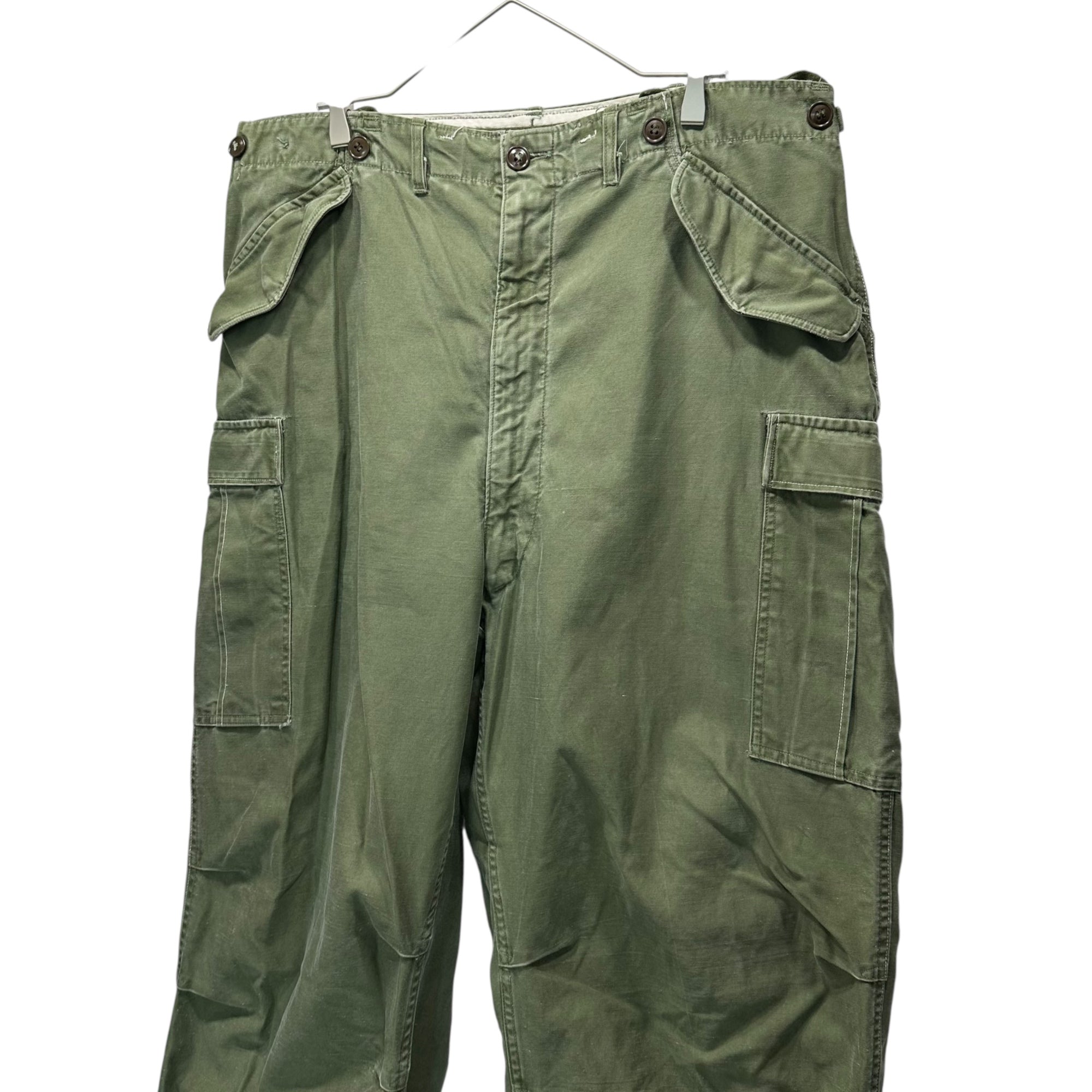 US ARMY(アメリカ軍) 50’s M-51 field pants PRENTICE zip 初期 フィールド カーゴ パンツ LONG-LARGE オリーブ 1952年 PRENTICEブラス 50年代 ヴィンテージ ミリタリー